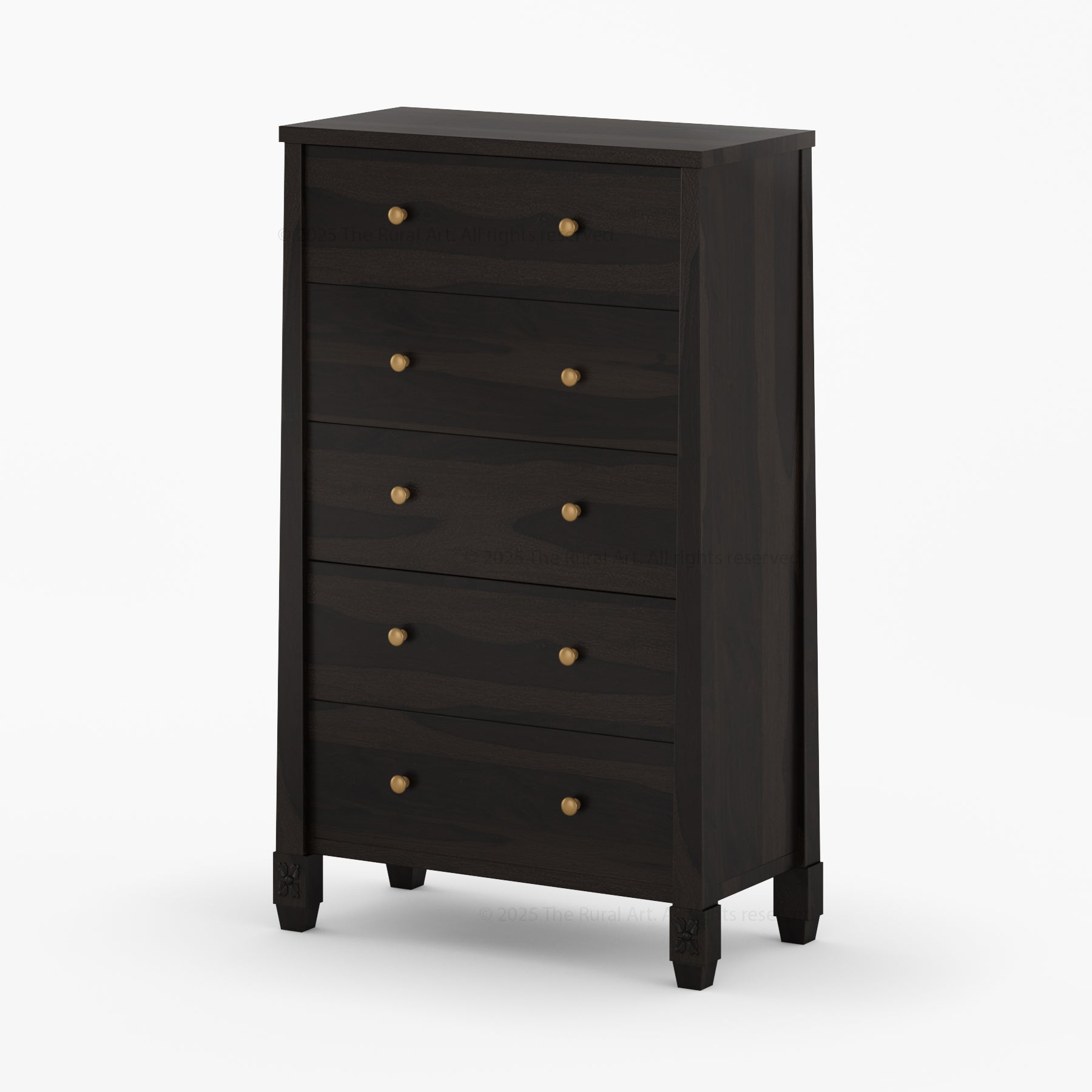 Dothan Four-Poster & Floral-Carved Leg Solid Wood Bedroom Collection