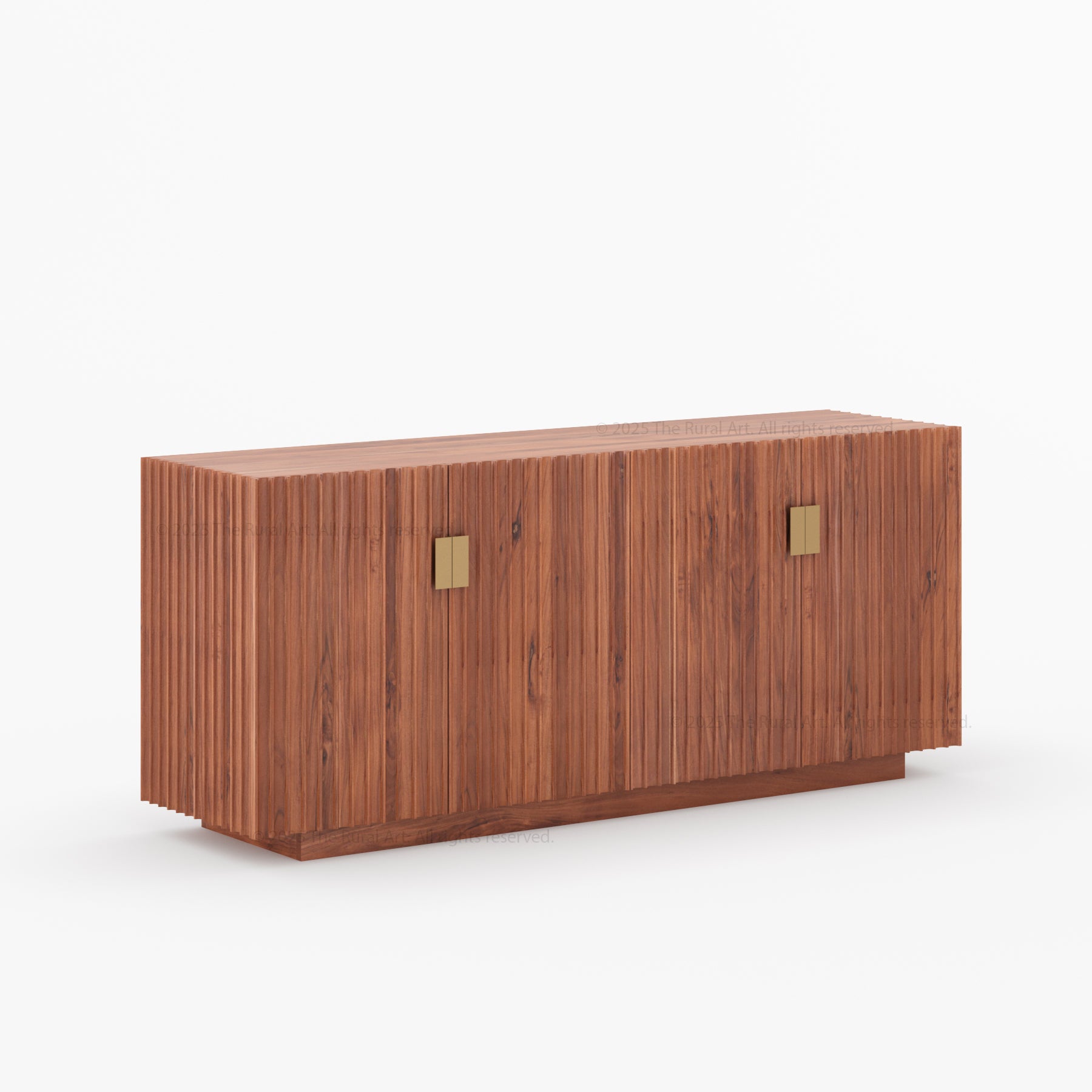 Montecito Four Door Fluted Sideboard Made in Solid Wood