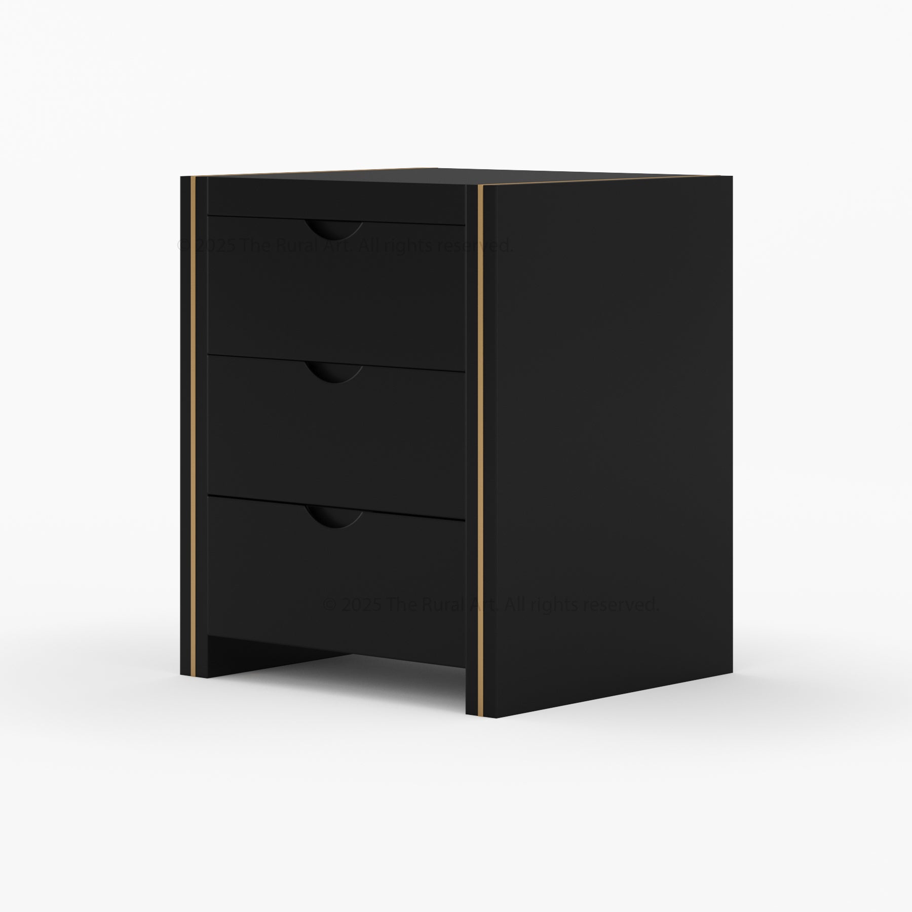 Branson Solid Wood Bedroom Collection with Brass Inlay Detailing