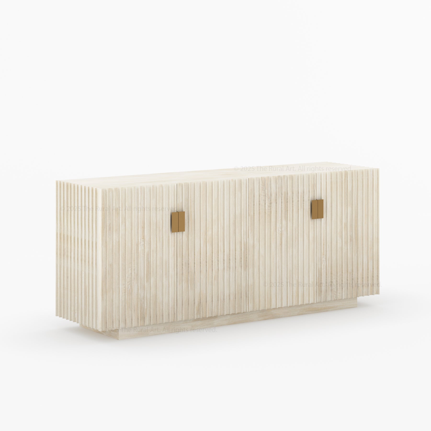 Montecito Four Door Fluted Sideboard Made in Solid Wood