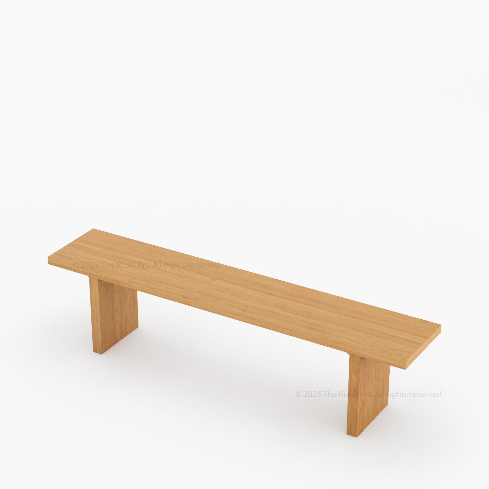 Fontana Modern Scandinavian Solid Wood Dining Bench