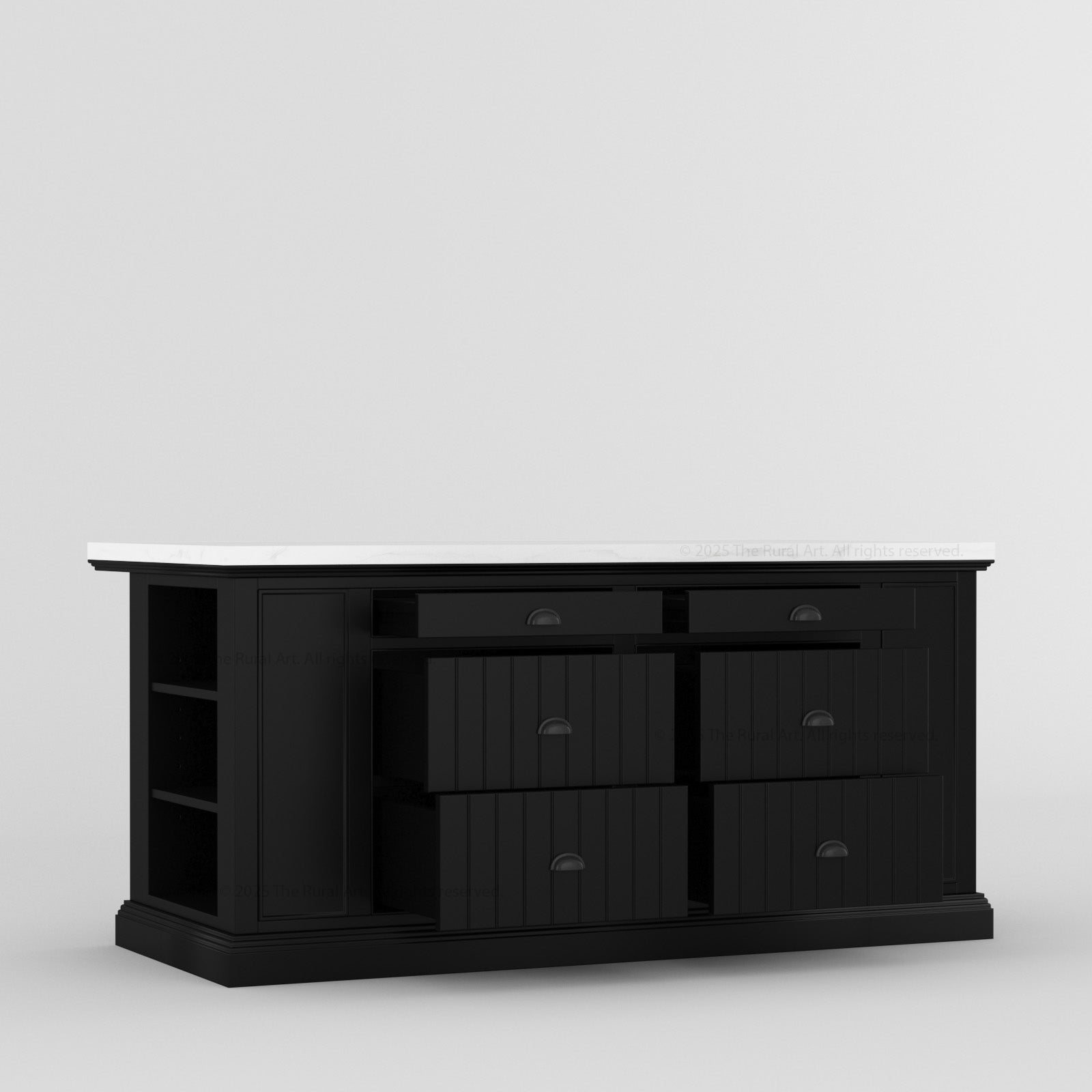 Chester Solid Wood Panelled Kitchen Island