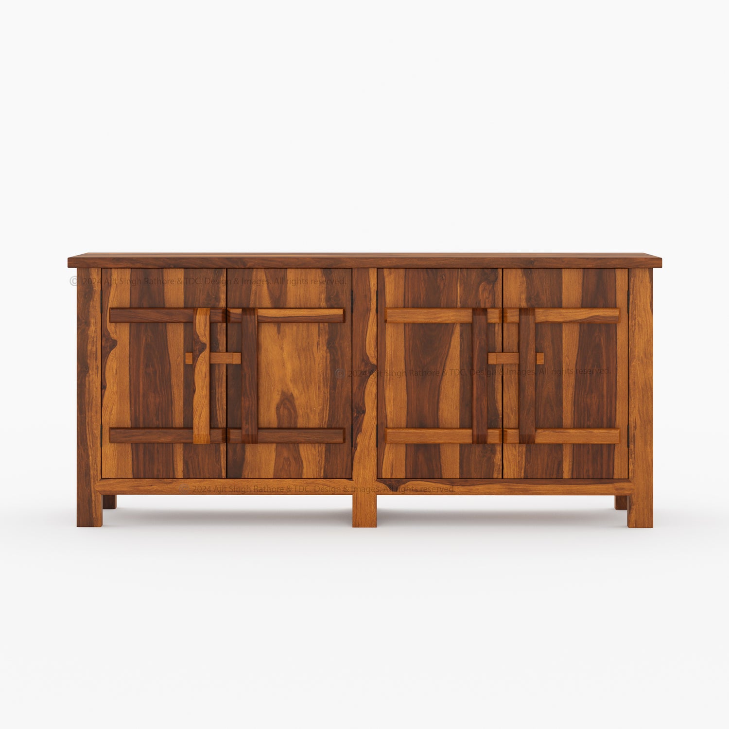 El Cerrito Solid Wood Buffet Sideboard Storage Cabinet