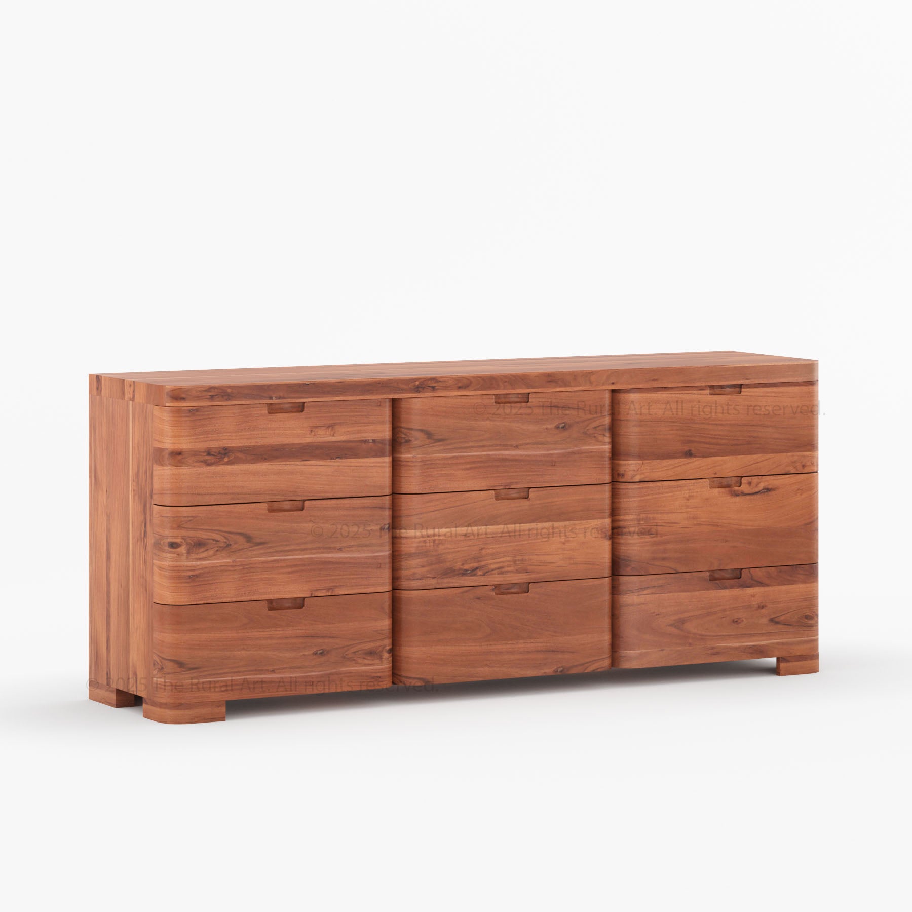 Beverly 6-Drawer Dresser | Solid Wood with Rounded Corners