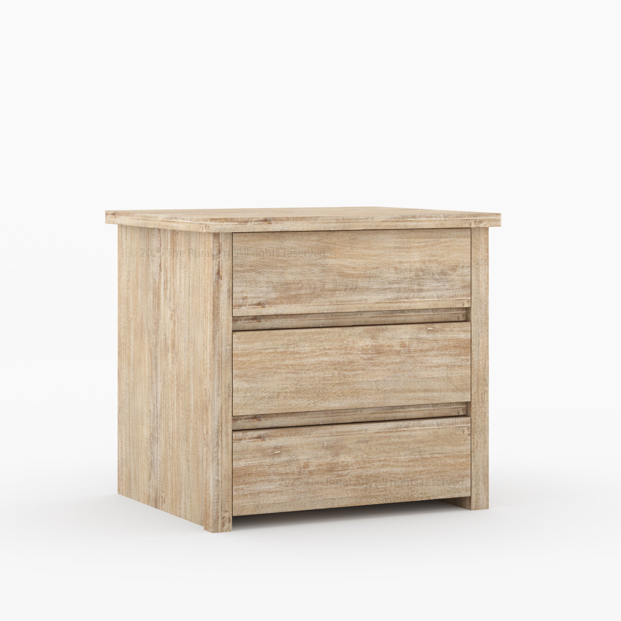 Dallas Modern Solid Wood Nightstand with Clean-Line Drawer Design