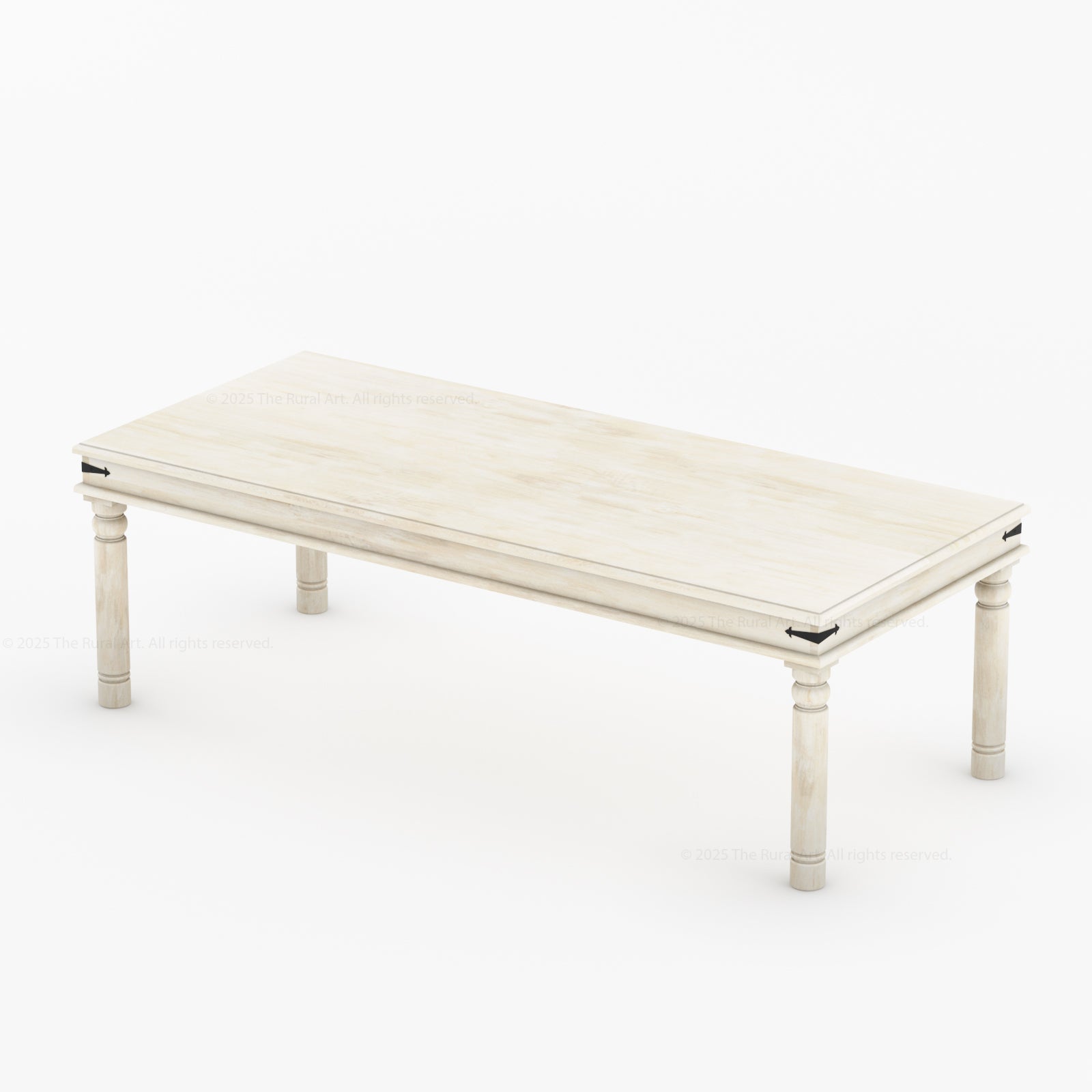 Naples Traditional Rustic Solid Wood Dining Table