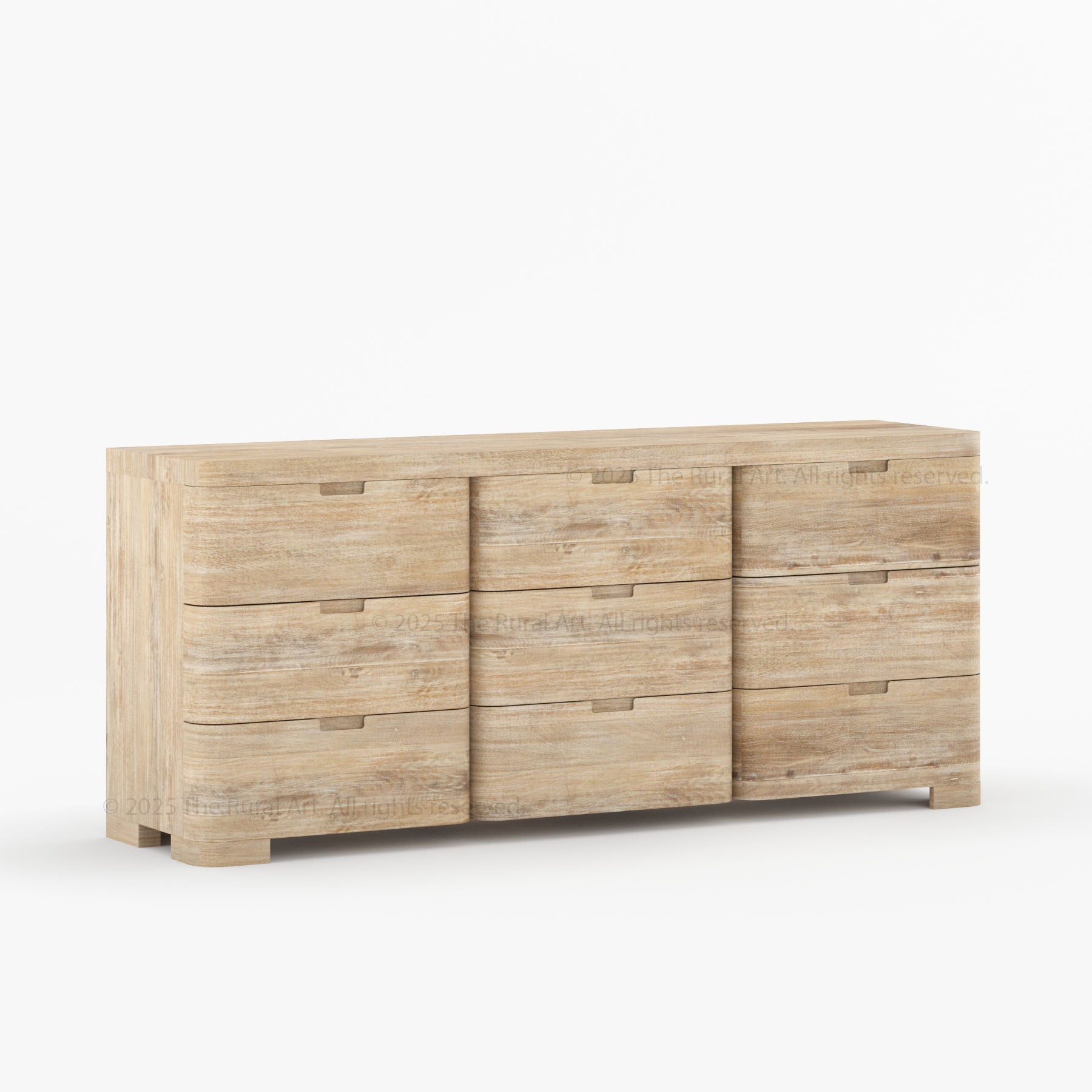 Beverly 6-Drawer Dresser | Solid Wood with Rounded Corners