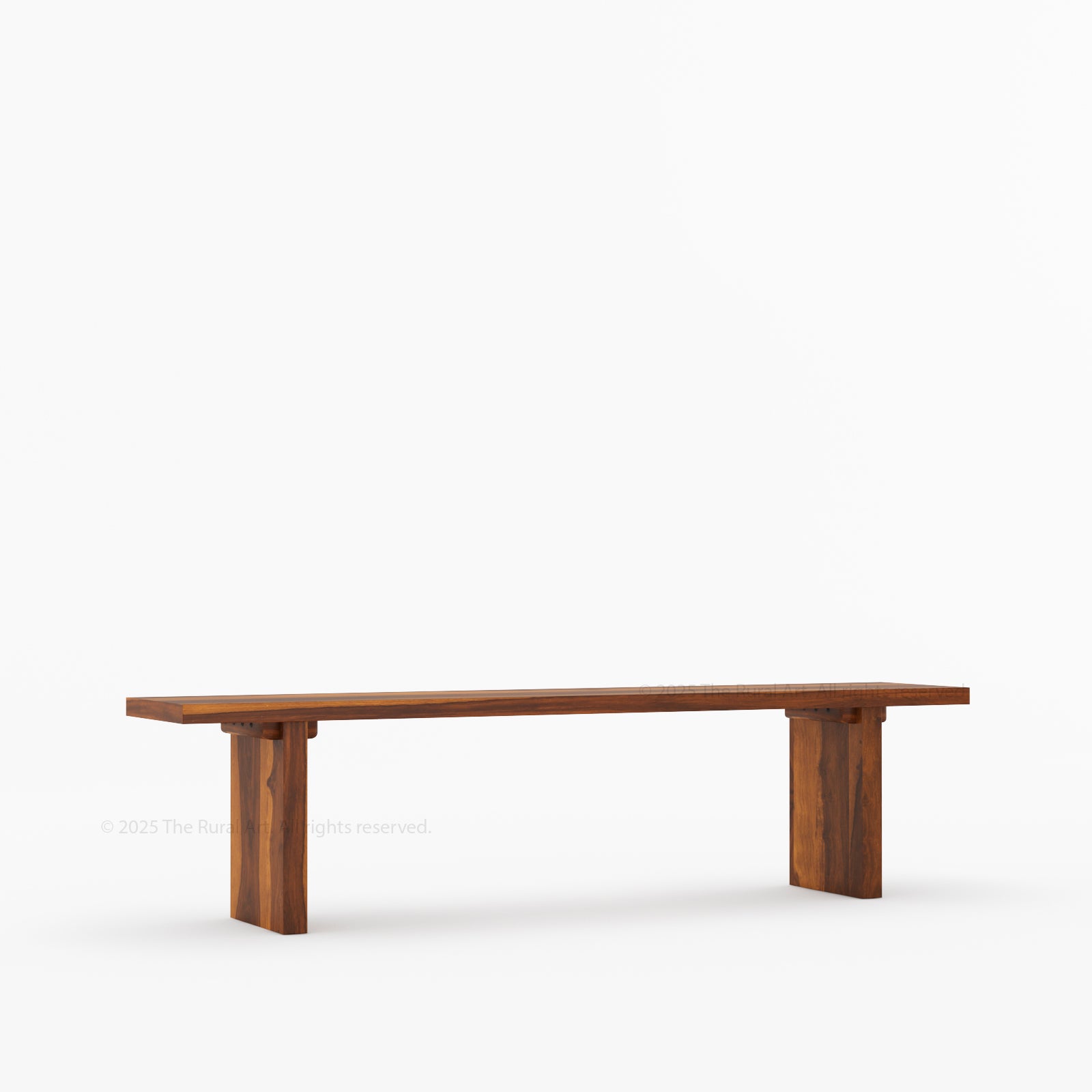 Fontana Modern Scandinavian Solid Wood Dining Bench