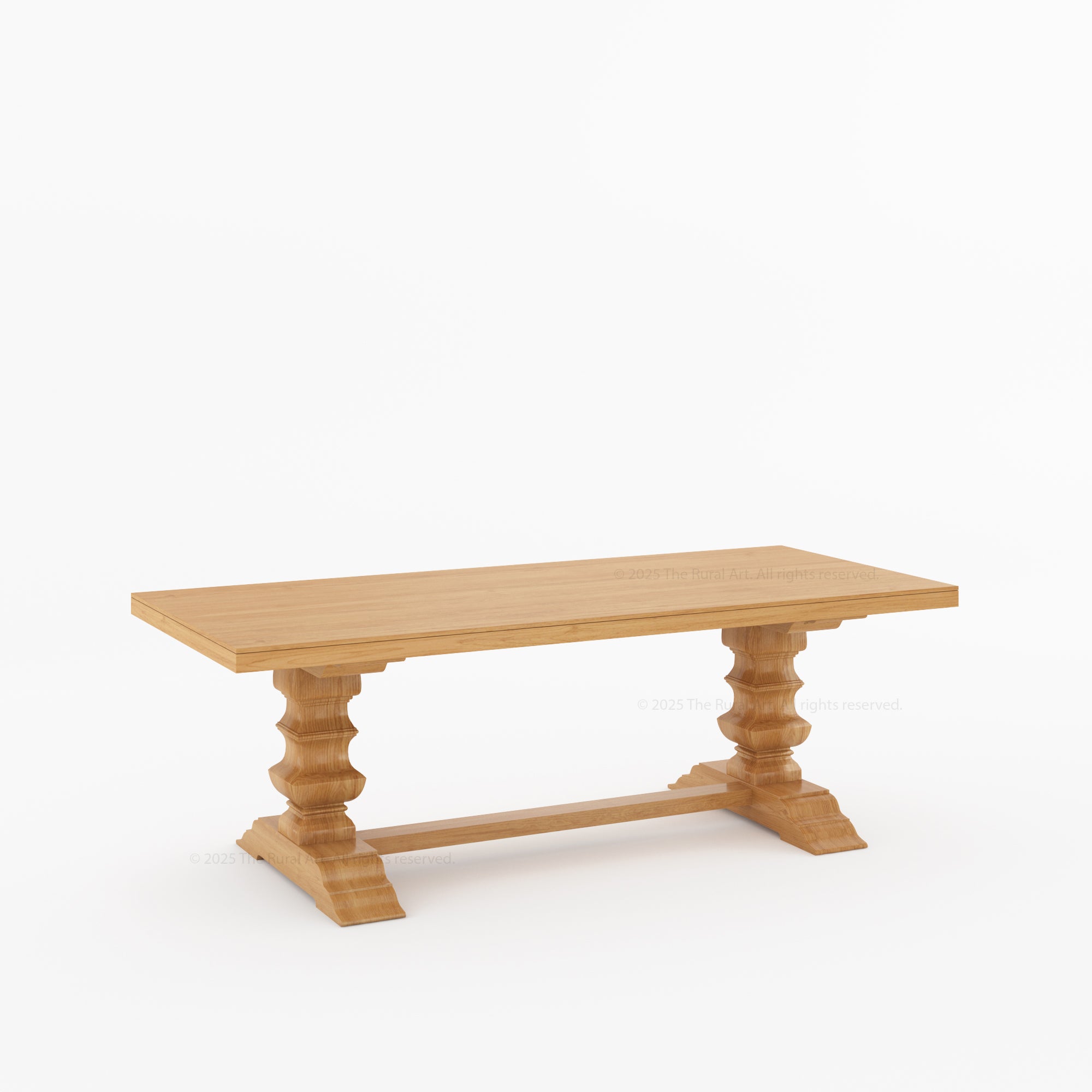 Crossett Solid Wood Double Pedestal Dining Table