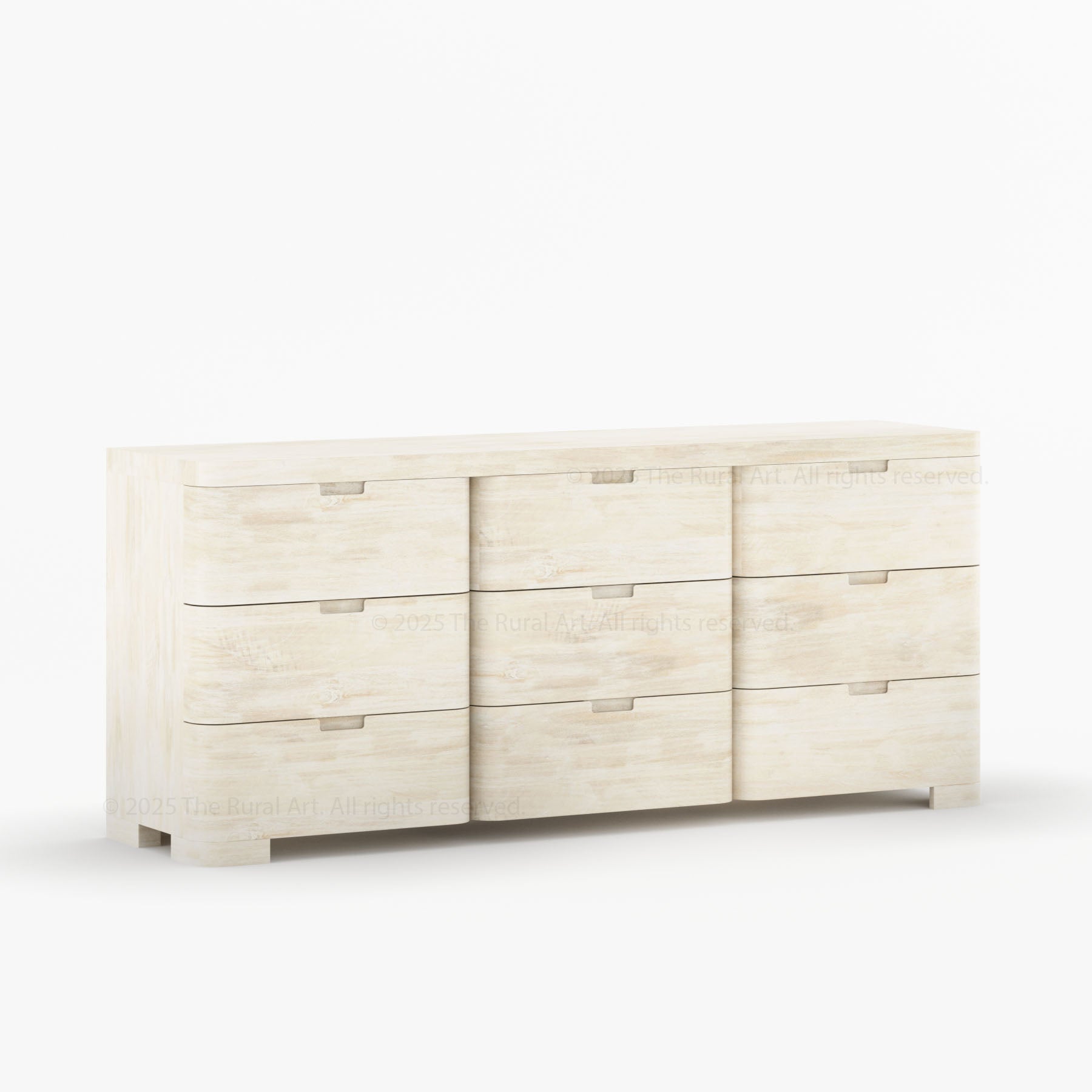 Beverly 6-Drawer Dresser | Solid Wood with Rounded Corners