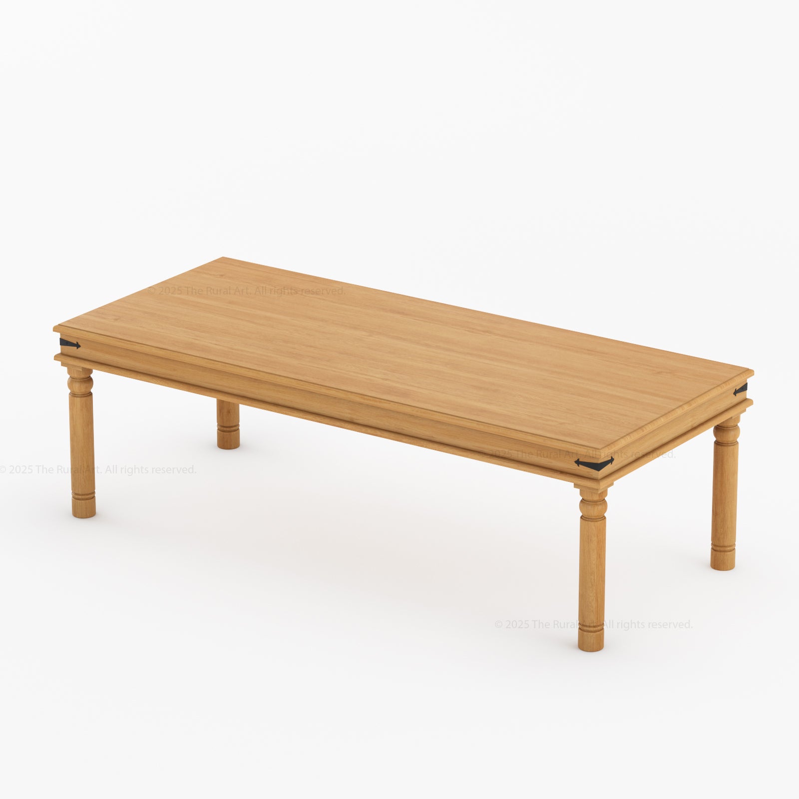 Naples Traditional Rustic Solid Wood Dining Table