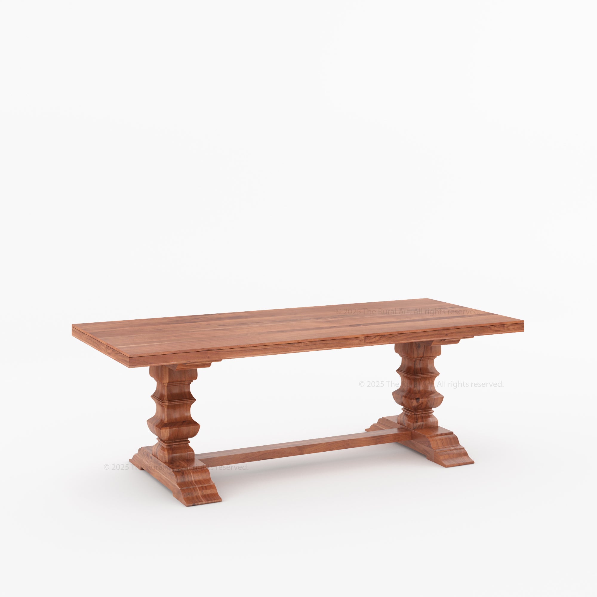 Crossett Solid Wood Double Pedestal Dining Table