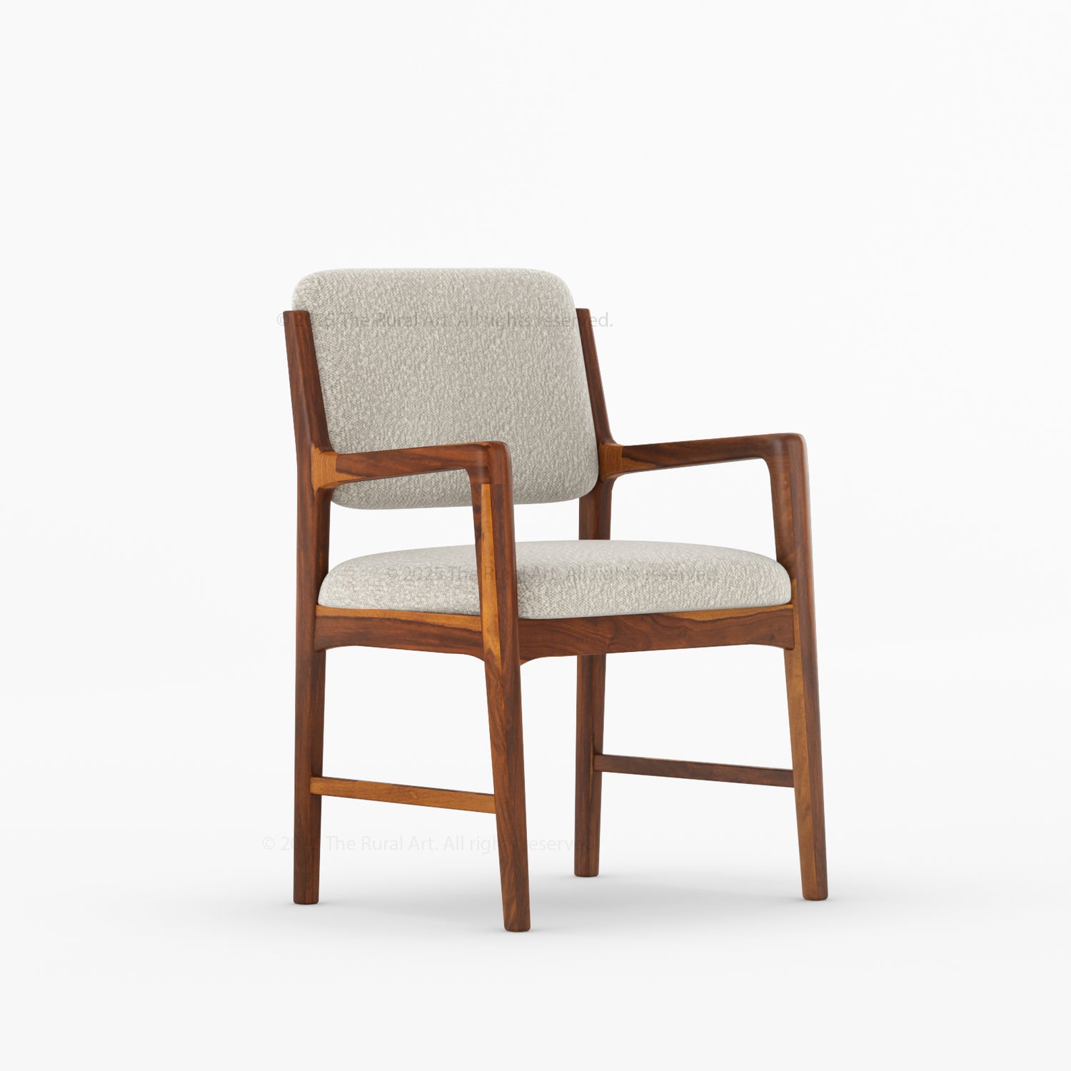 Auburn Grove Solid Wood Upholstered Dining Armchair
