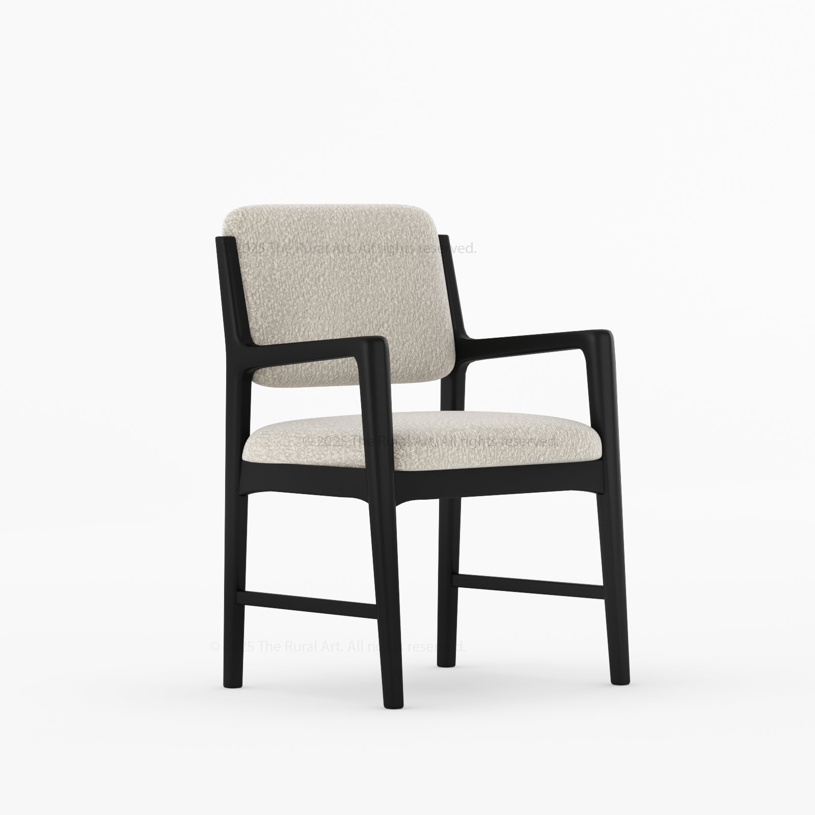 Auburn Grove Solid Wood Upholstered Dining Armchair
