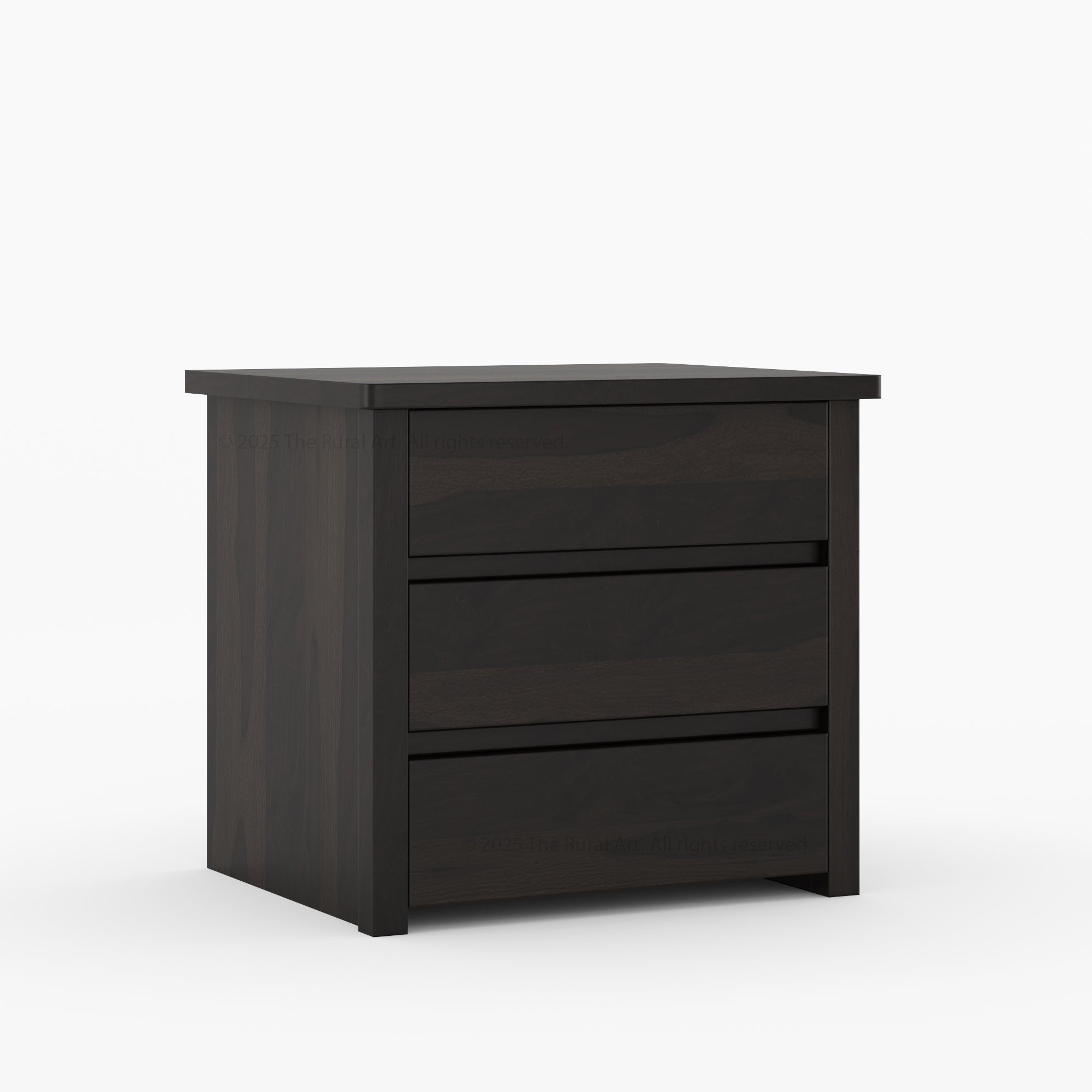Dallas Modern Solid Wood Nightstand with Clean-Line Drawer Design