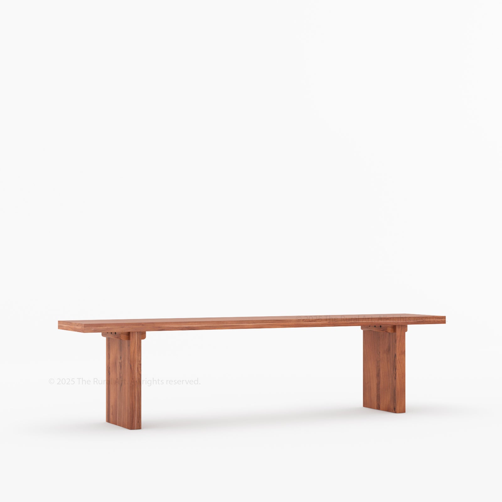 Fontana Modern Scandinavian Solid Wood Dining Bench