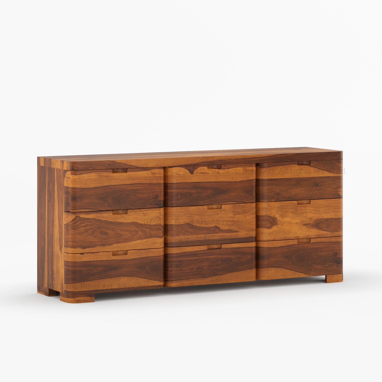 Beverly 6-Drawer Dresser | Solid Wood with Rounded Corners
