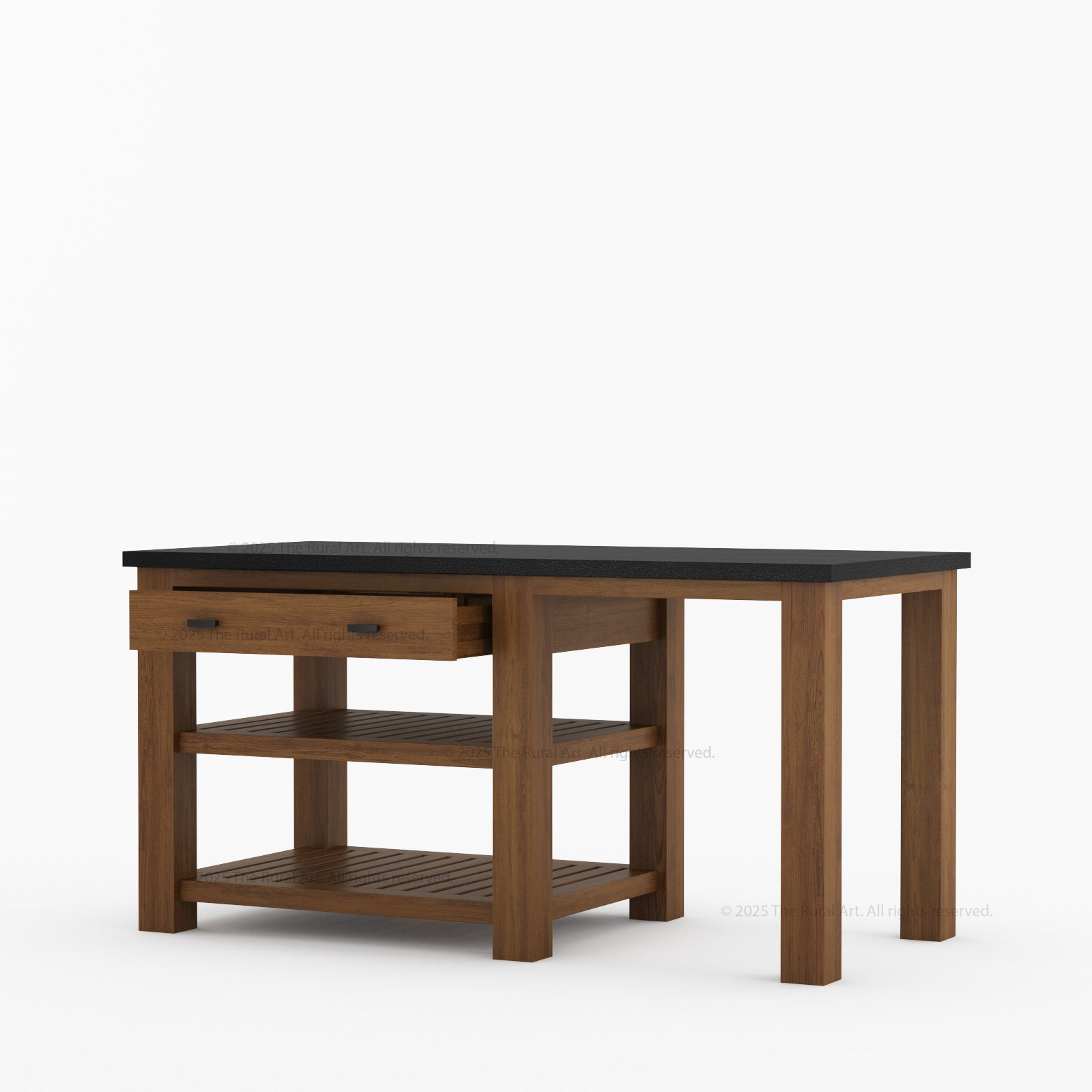 Castine Solid Wood Kitchen Island