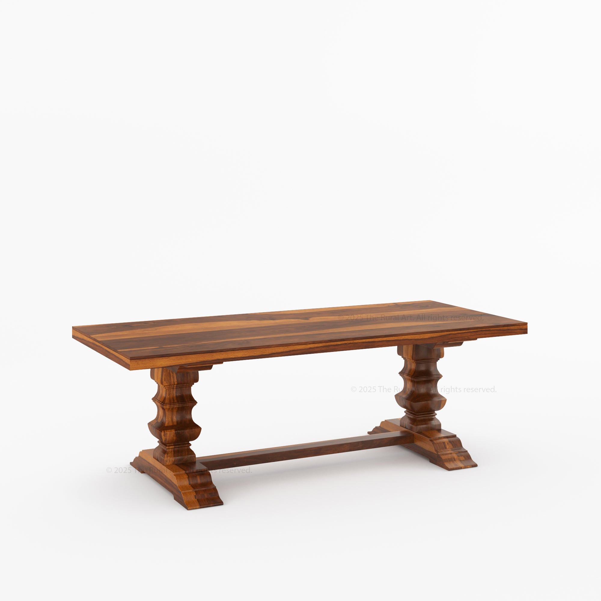 Crossett Solid Wood Double Pedestal Dining Table