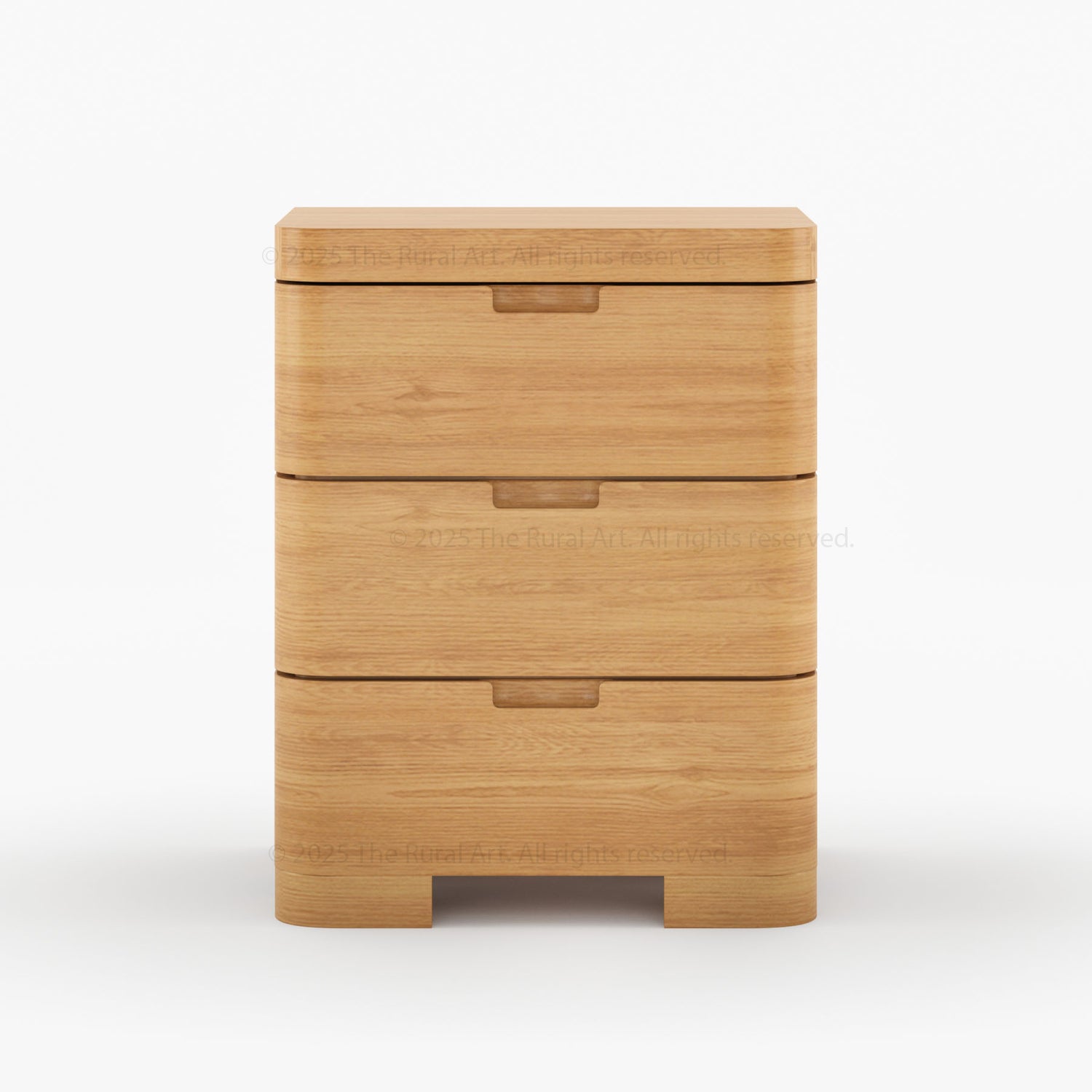 Beverly Shelter Bedroom Set | Upholstered Bed + Dresser & Nightstands