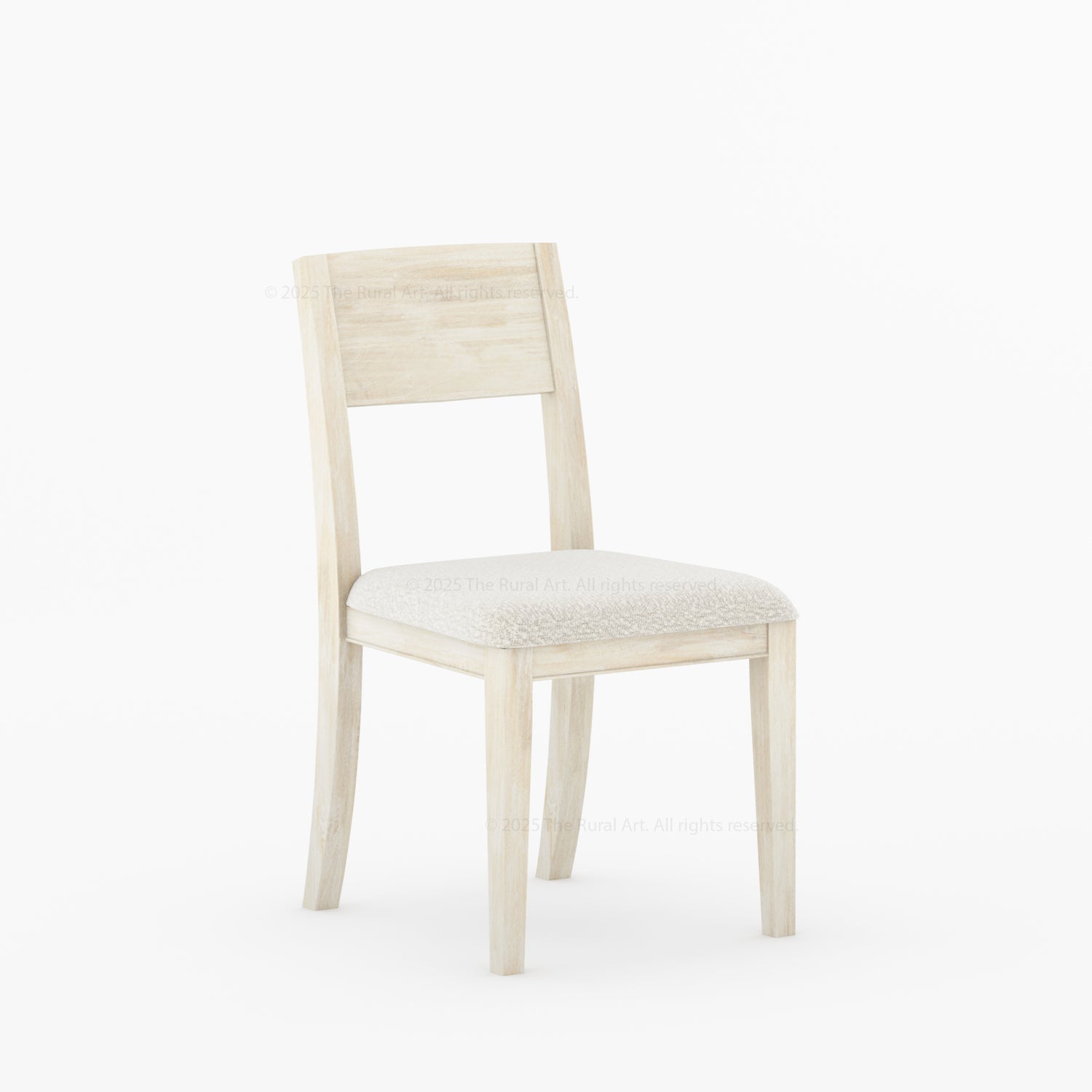 Roseville Dining Chair Solid Wood Frame with Upholstered Bouclé Seat