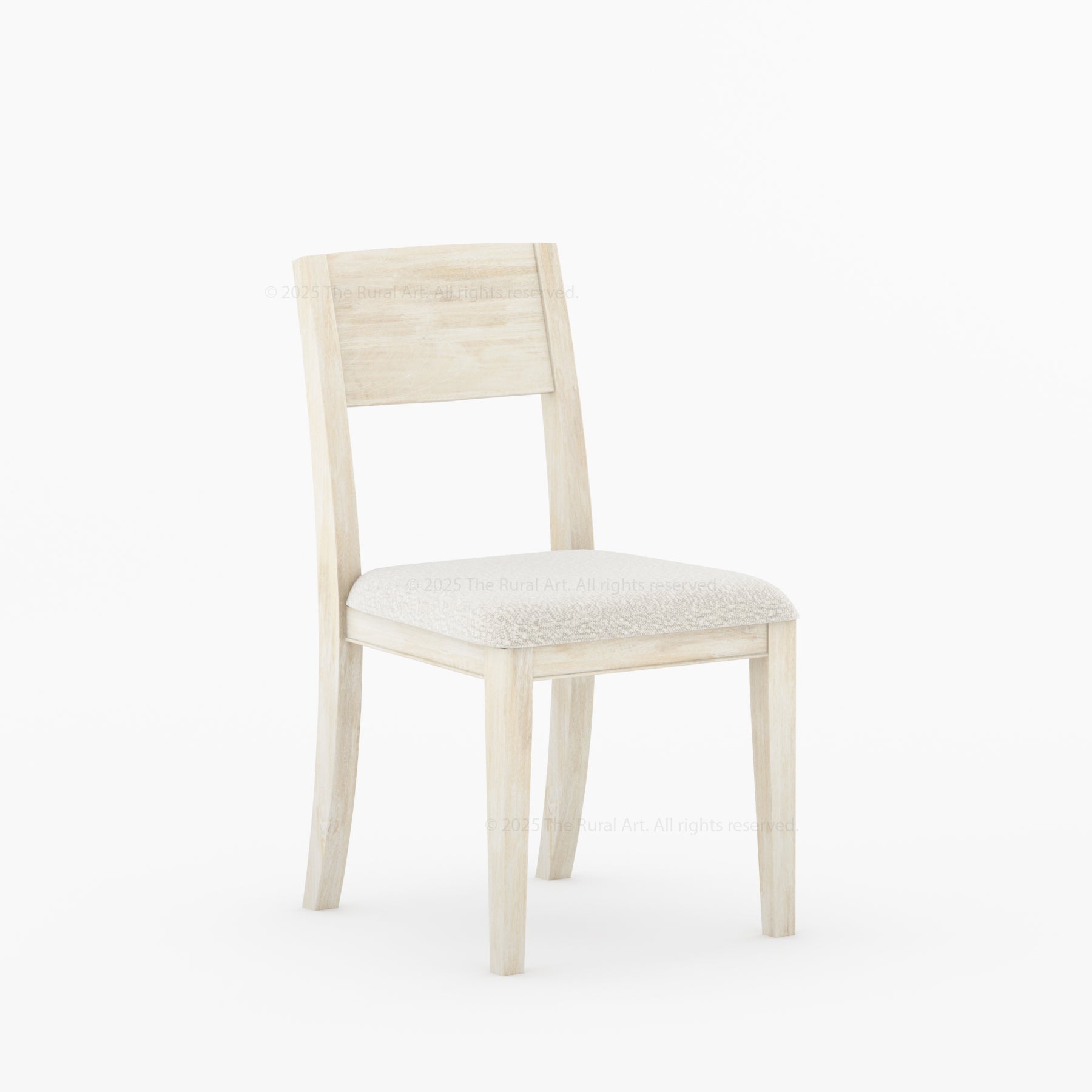Roseville Dining Chair Solid Wood Frame with Upholstered Bouclé Seat