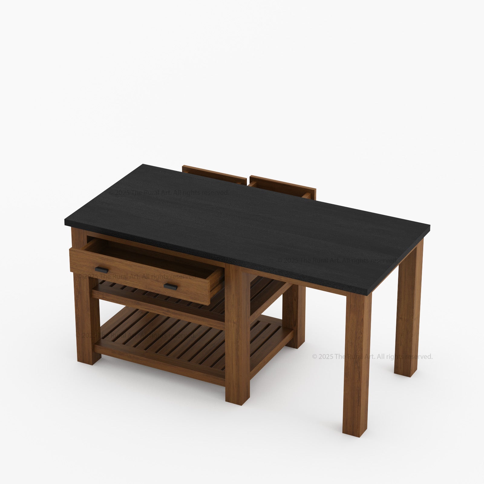 Castine Solid Wood Kitchen Island