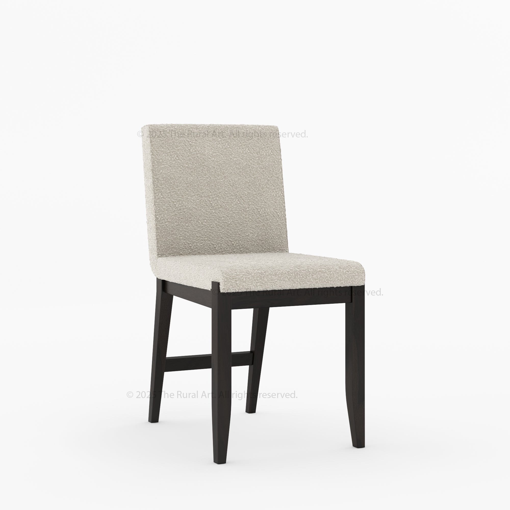 Ashland Upholstered Solid Wood Dining Chair in Bouclé Fabric
