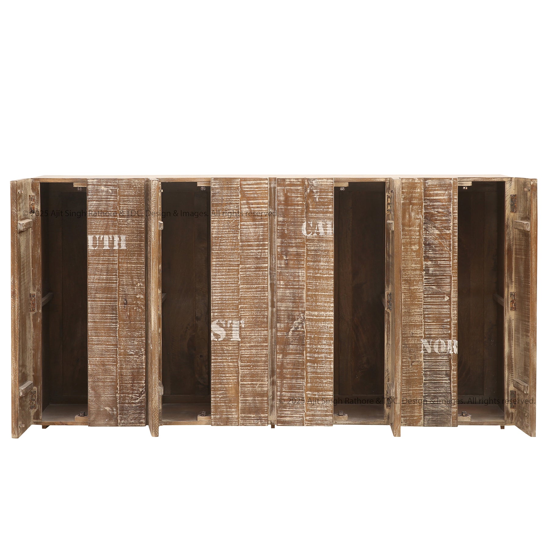 Madison Urban Edge Rustic Solid Wood Sideboard