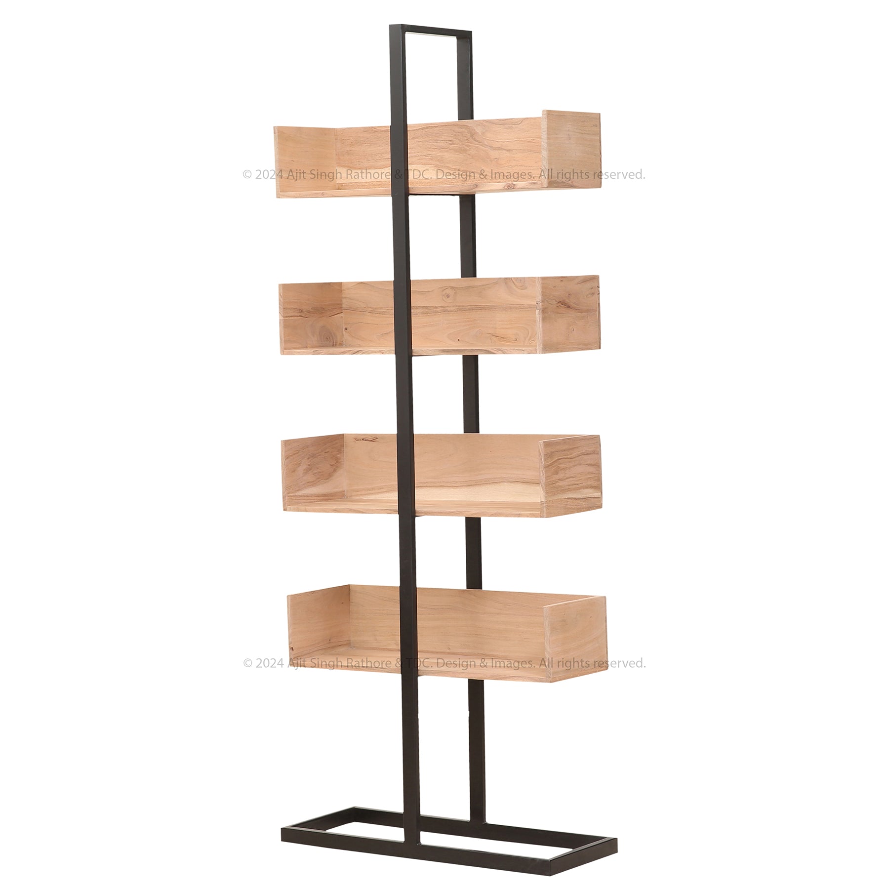 Somerville Vertical Rustic Bookshelf