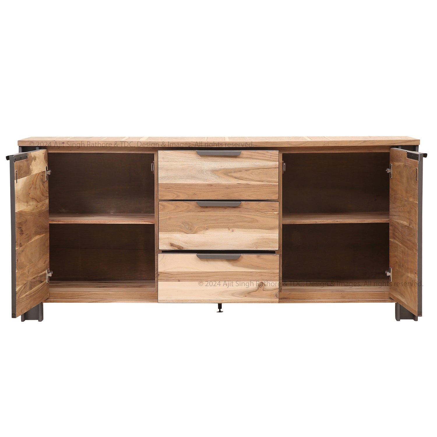 Montclair Rustic Solid Wood Sideboard