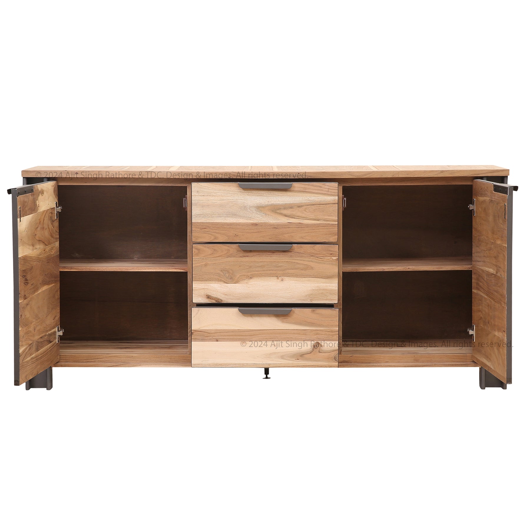 Montclair Rustic Solid Wood Sideboard