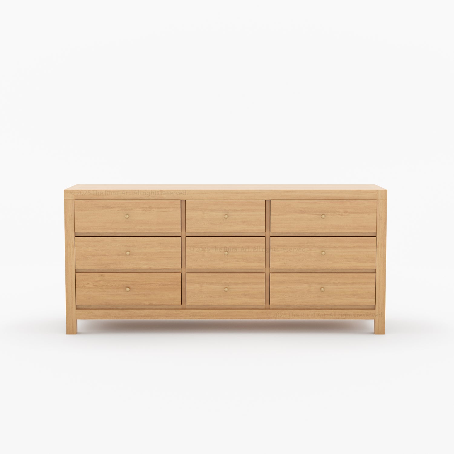 Orlando Solid Wood 6 Drawer Dresser Bedroom Storage
