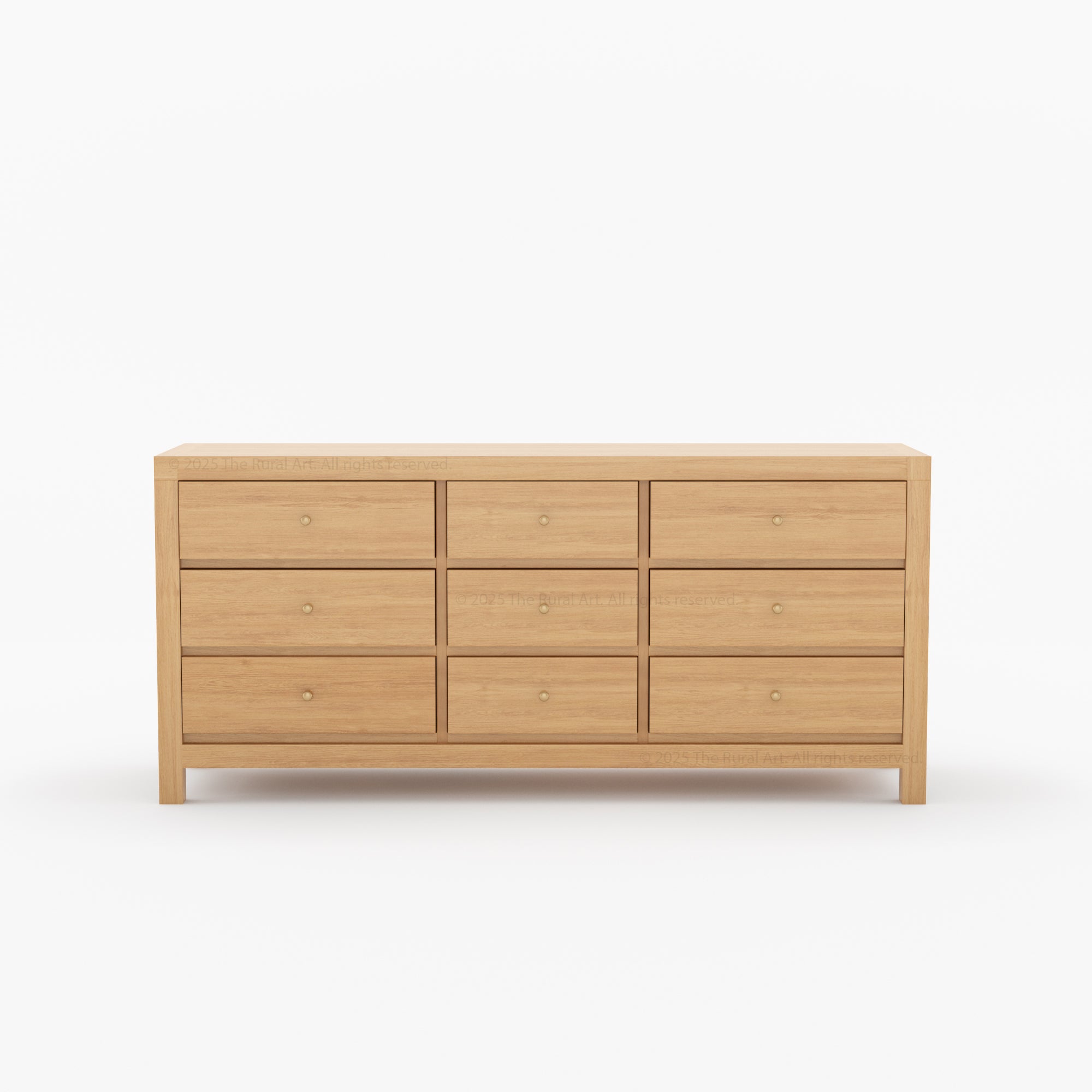 Orlando Solid Wood 6 Drawer Dresser Bedroom Storage