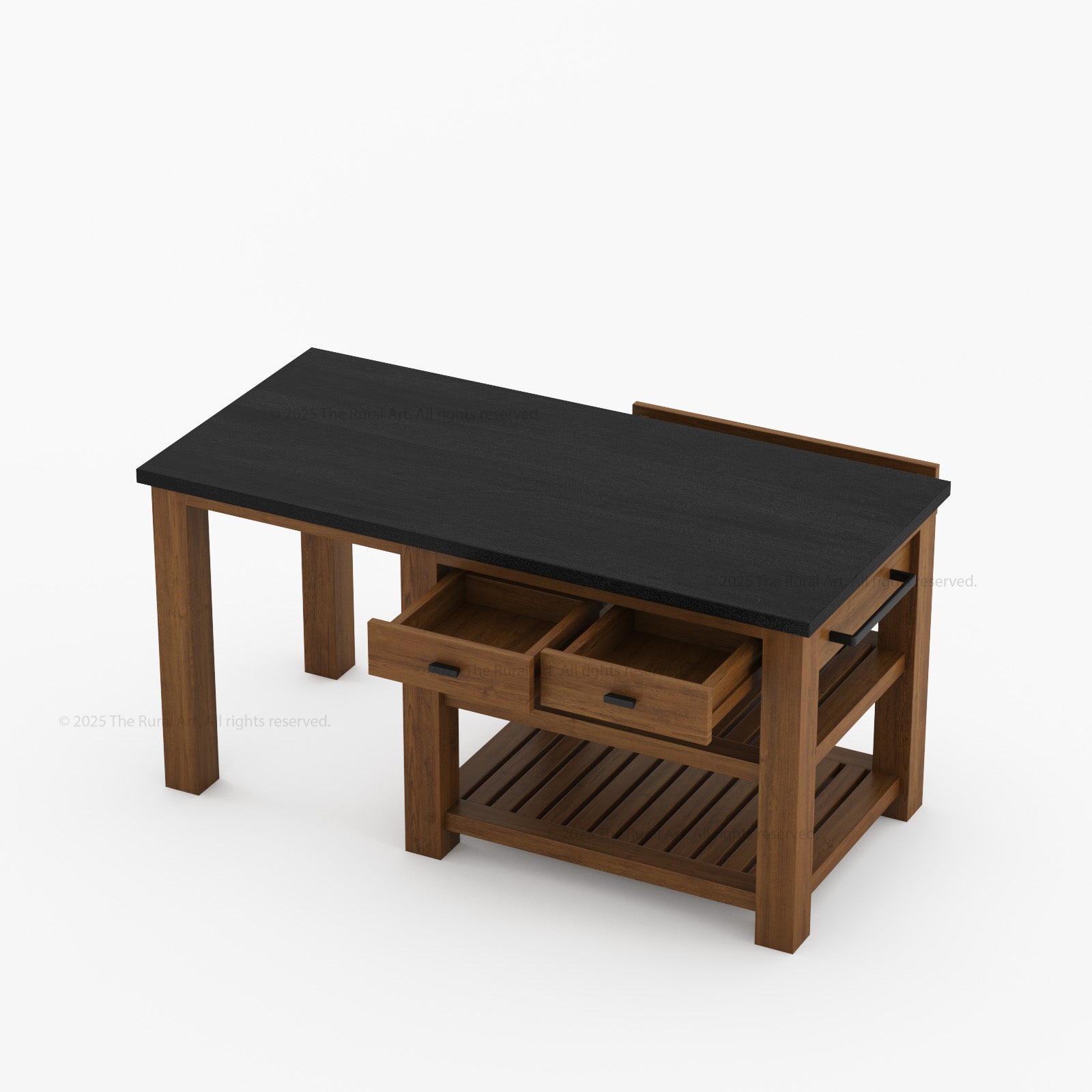 Castine Solid Wood Kitchen Island