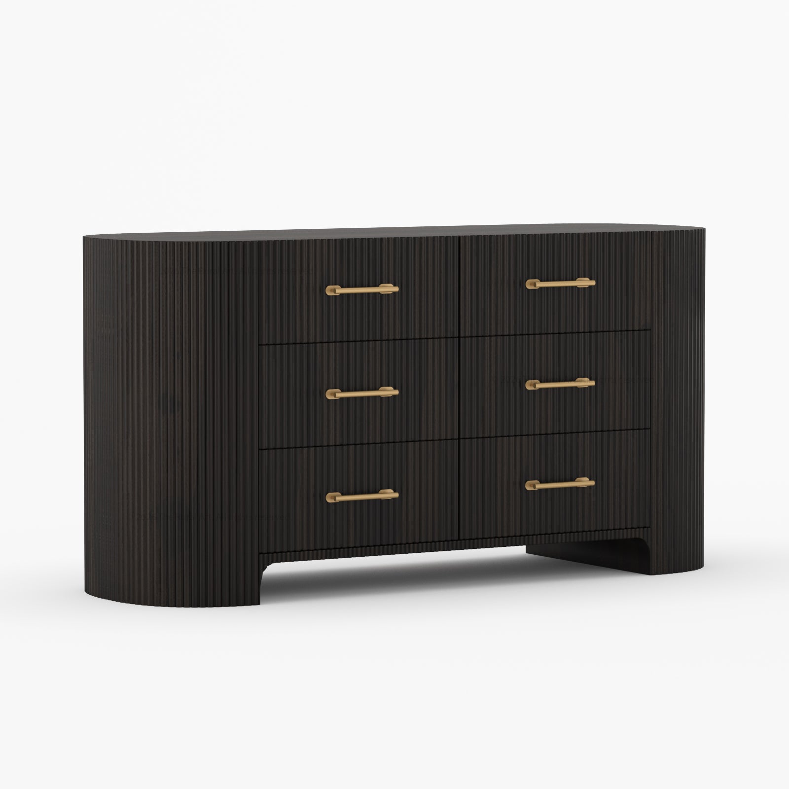 Bartow Fluted Solid Wood Dresser – 5, 6, 7 & 9 Drawer Storage Chest