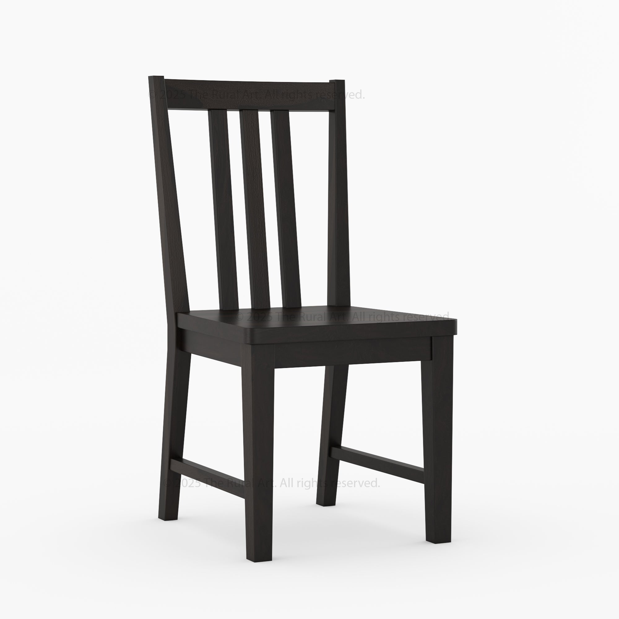 Shelbyville Solid Wood Farmhouse Dining Chair with Slatted Back