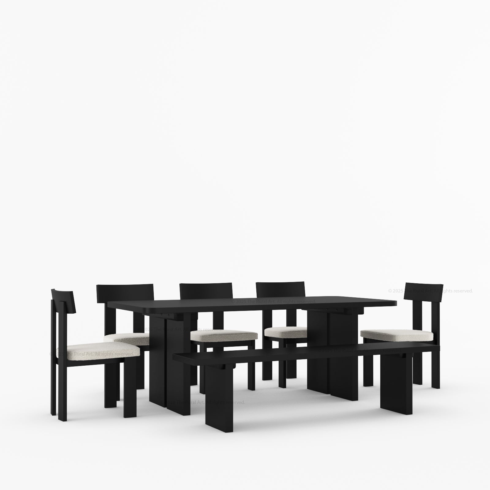 Fontana Modern Dining Table and Chair Set