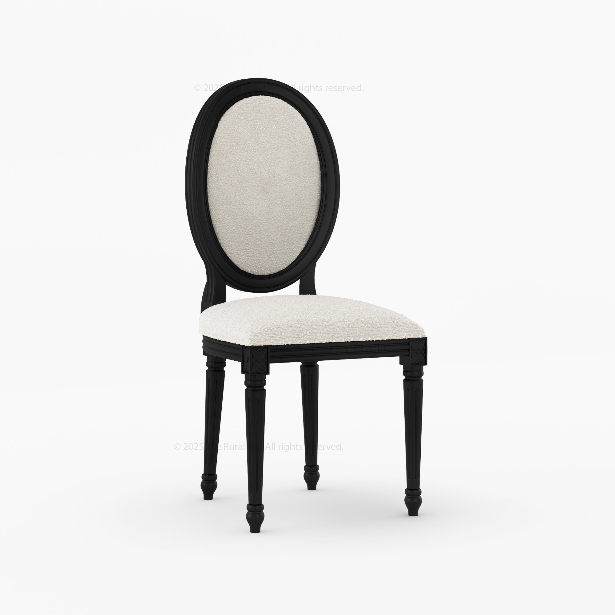 Crossett Oval Back Dining Chair Solid Wood with Upholstered Comfort