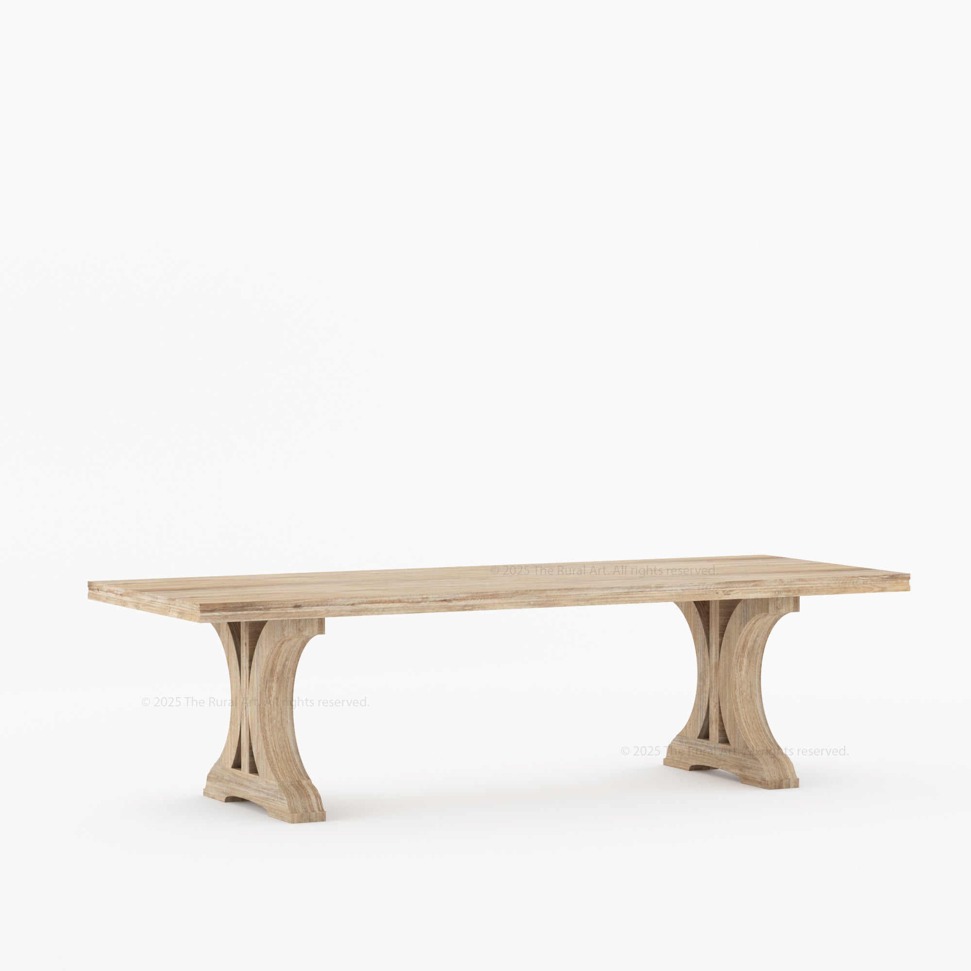 Sherman Solid Wood Pedestal Dining Table For 4 to 12 People