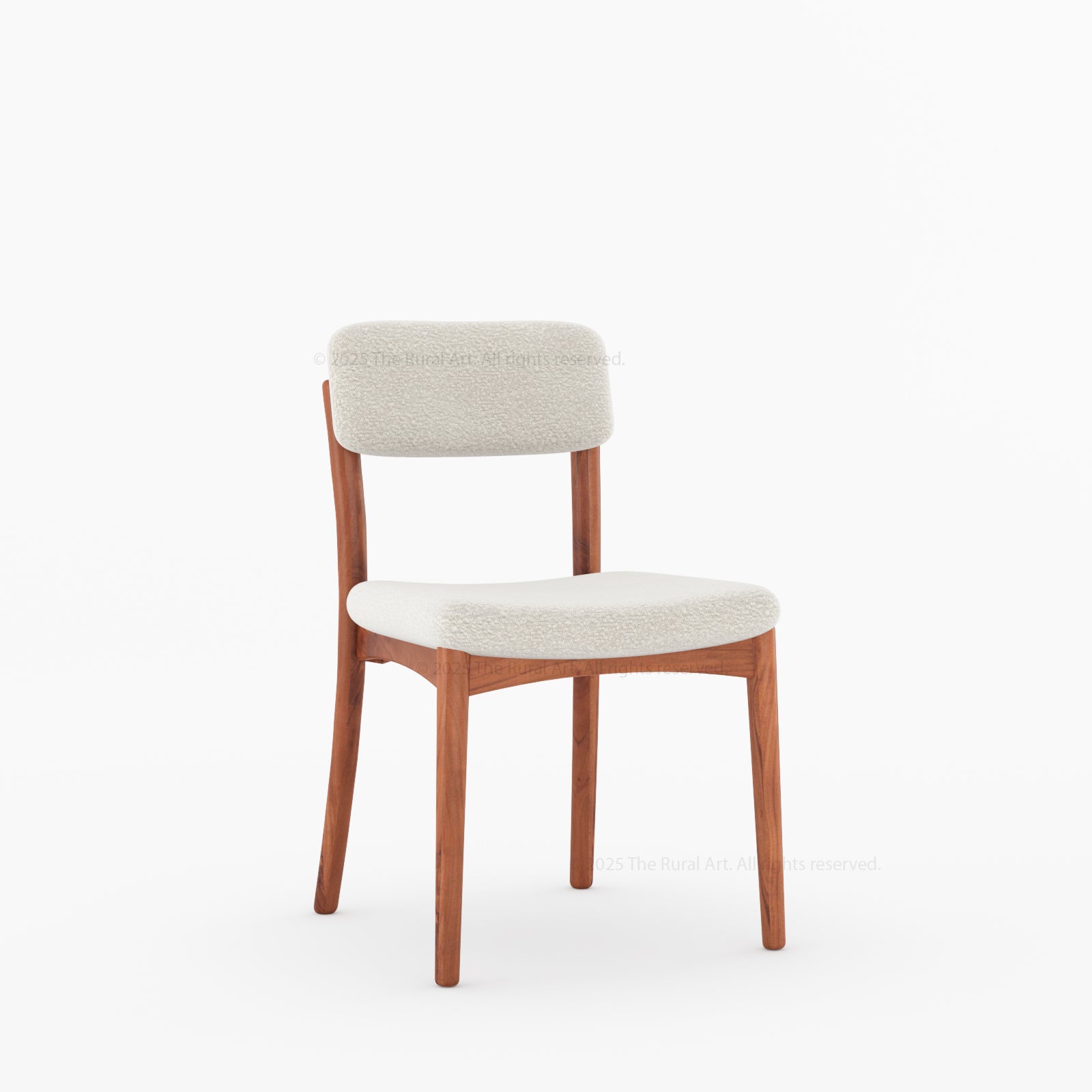 New York Modern Dining Chair | Solid Wood Frame with Bouclé Upholstery