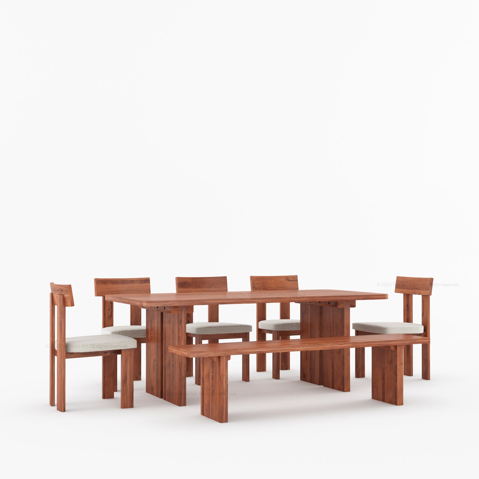 Fontana Modern Dining Table and Chair Set