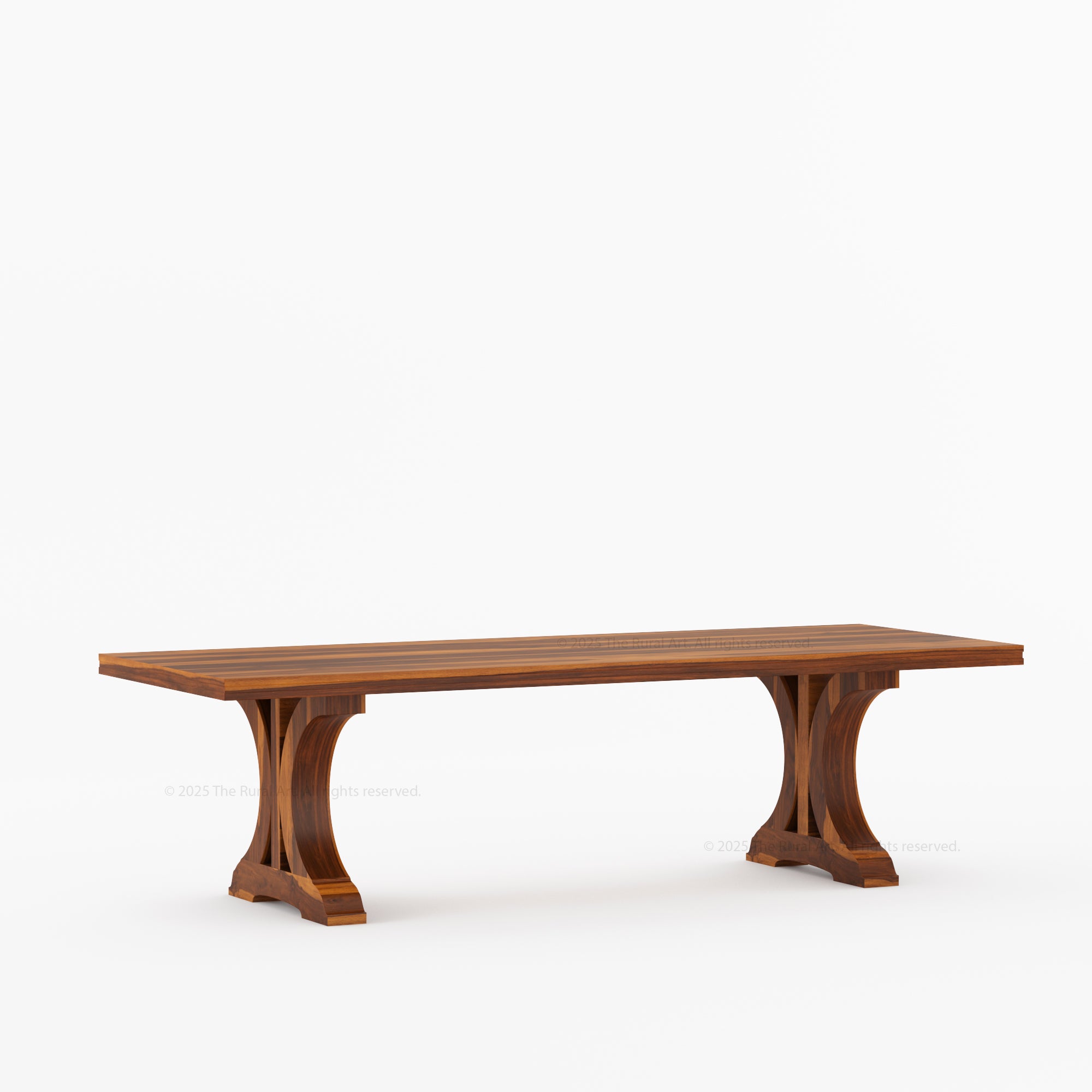 Sherman Solid Wood Pedestal Dining Table For 4 to 12 People