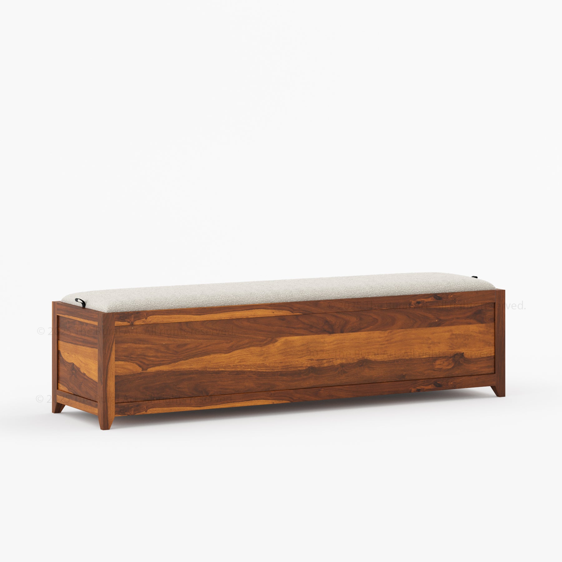 Baytown Solid Wood Bedside Storage Bench with Lift Top