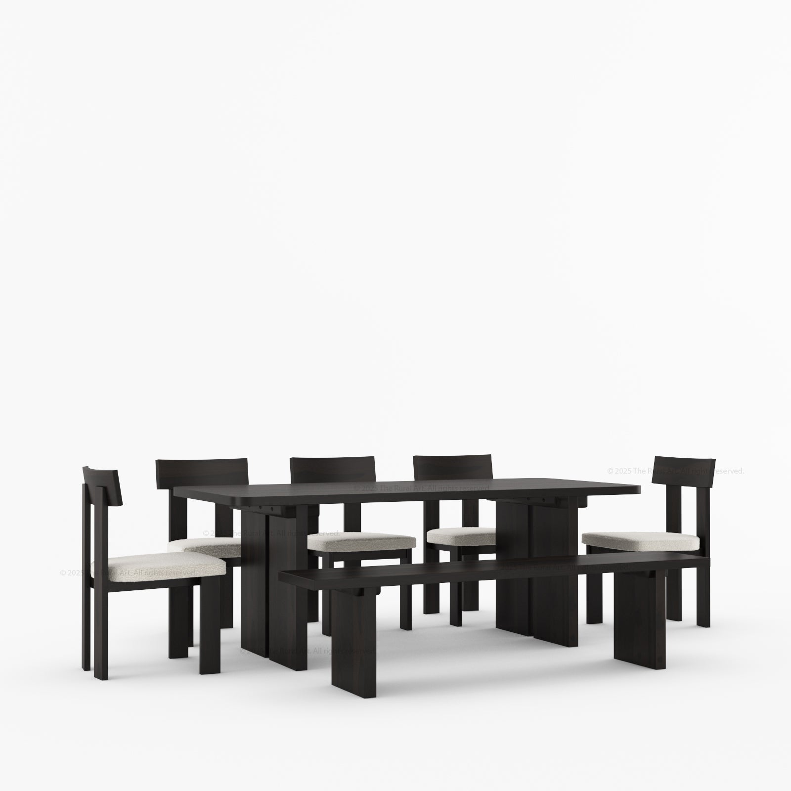 Fontana Modern Dining Table and Chair Set