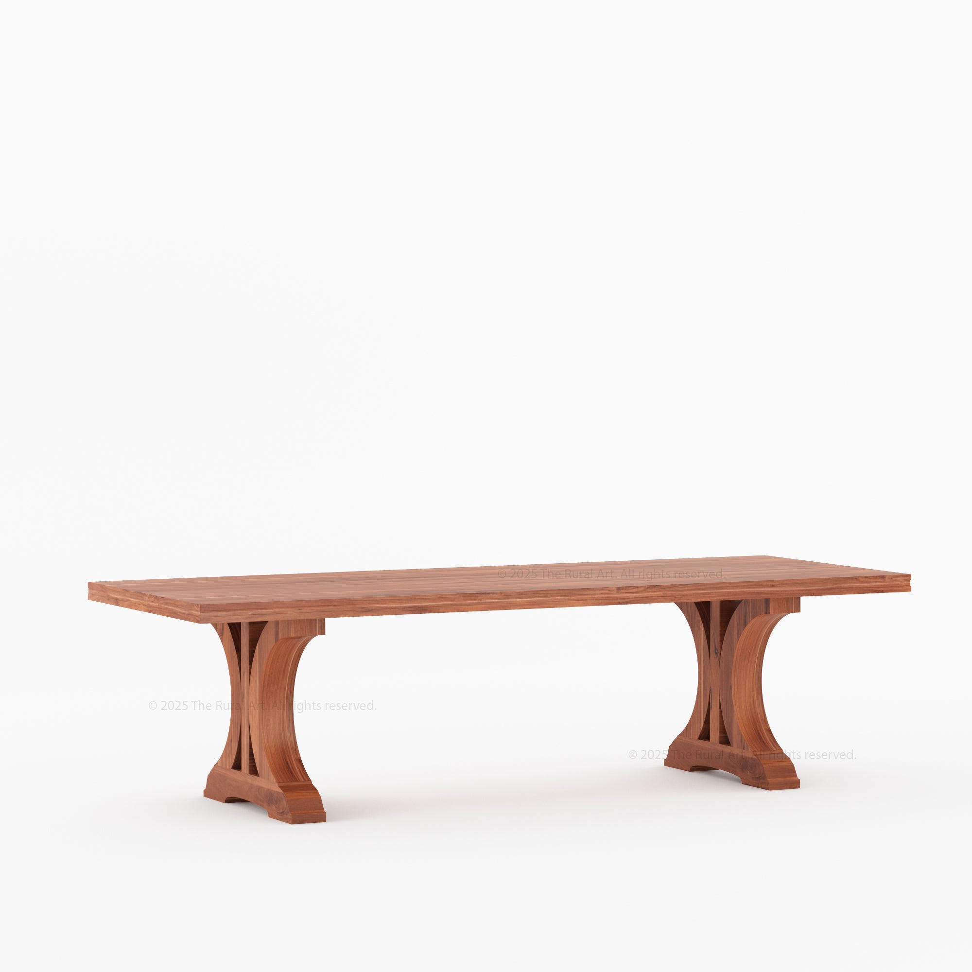 Sherman Solid Wood Pedestal Dining Table For 4 to 12 People