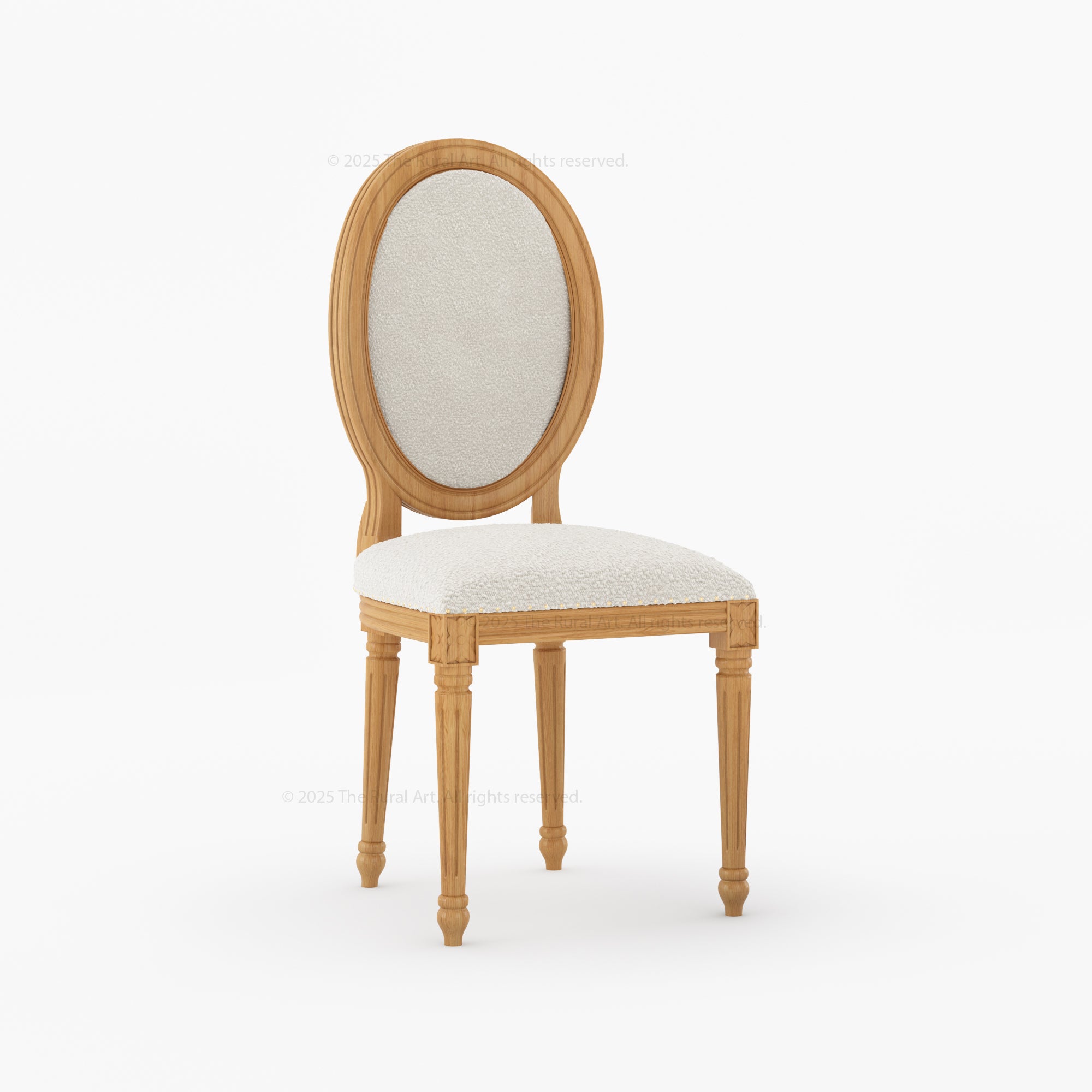 Crossett Oval Back Dining Chair Solid Wood with Upholstered Comfort