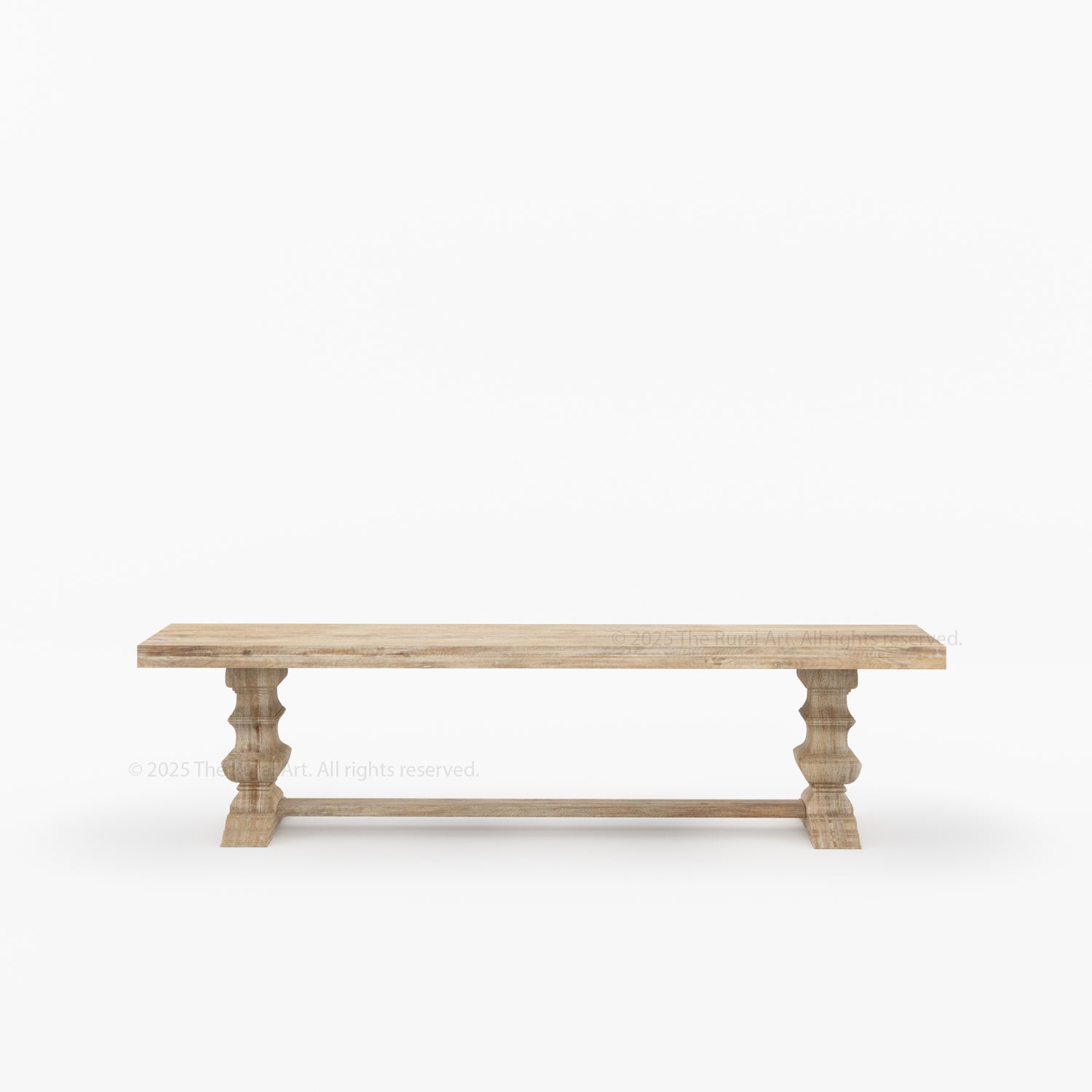 Crossett Solid Wood Trestle Dining Bench Handcrafted Farmhouse Style