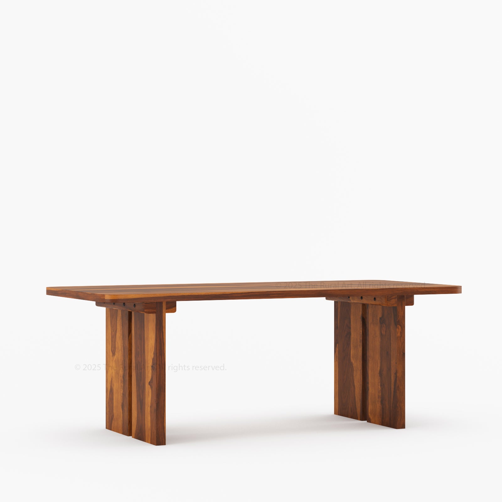 Fontana Solid Wood Modern Rectangle Dining Table Scandinavian Style