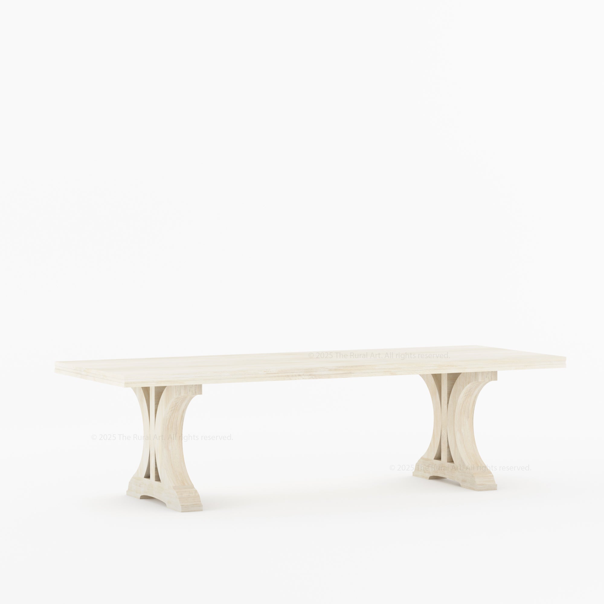 Sherman Solid Wood Pedestal Dining Table For 4 to 12 People